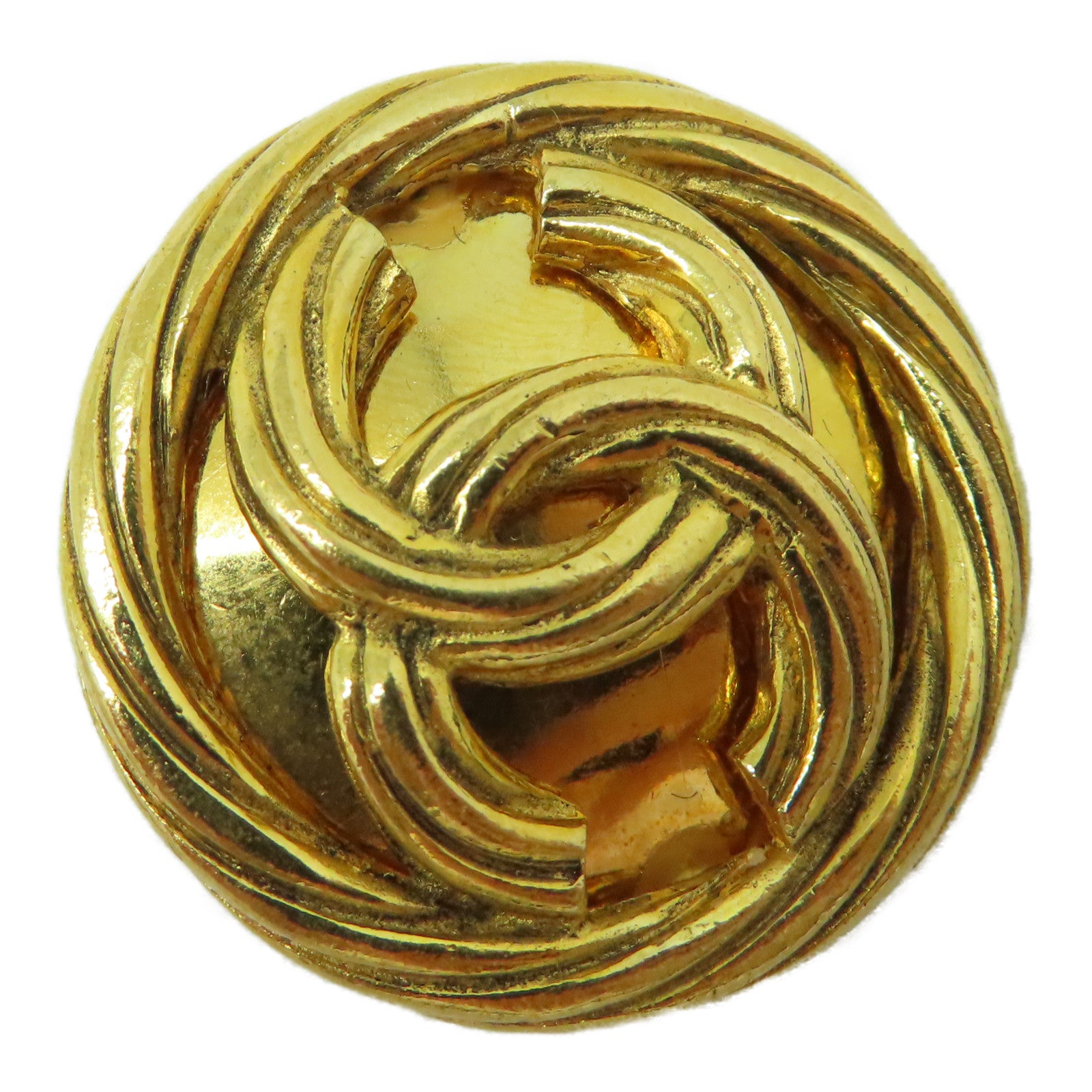 CHANEL 金屬Vintage Earrings耳環金色