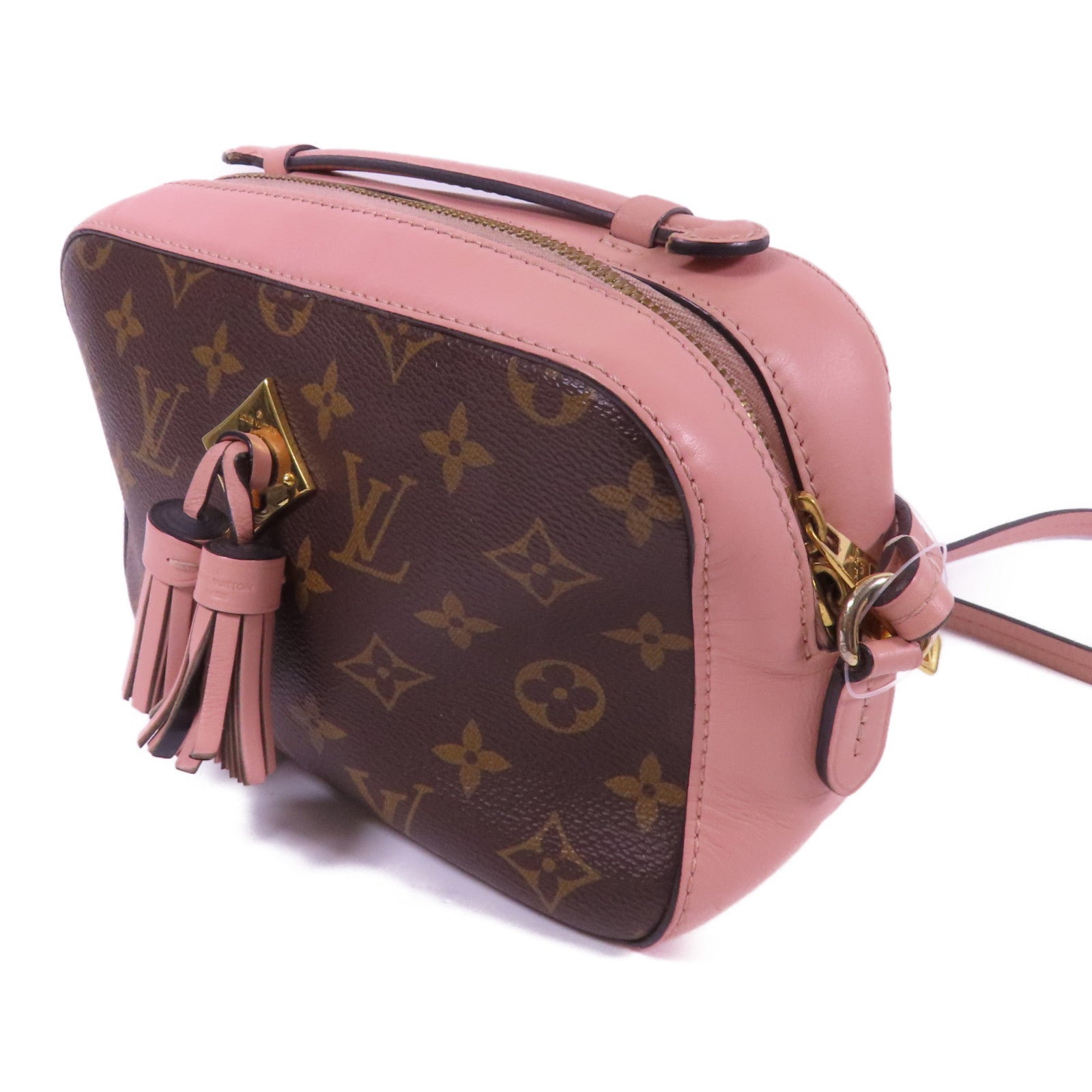 LOUIS VUITTON Monogram Saintonge金扣手挽肩背兩用袋