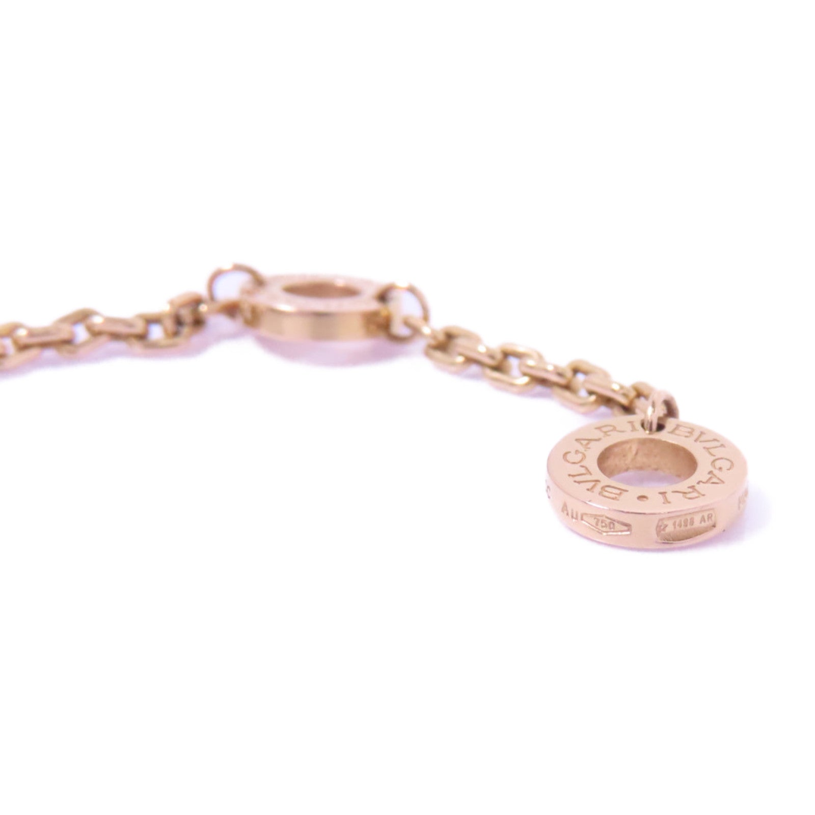 BVLGARI 18K玫瑰金Serpenti Viper Diamond Necklace鑽石項鍊