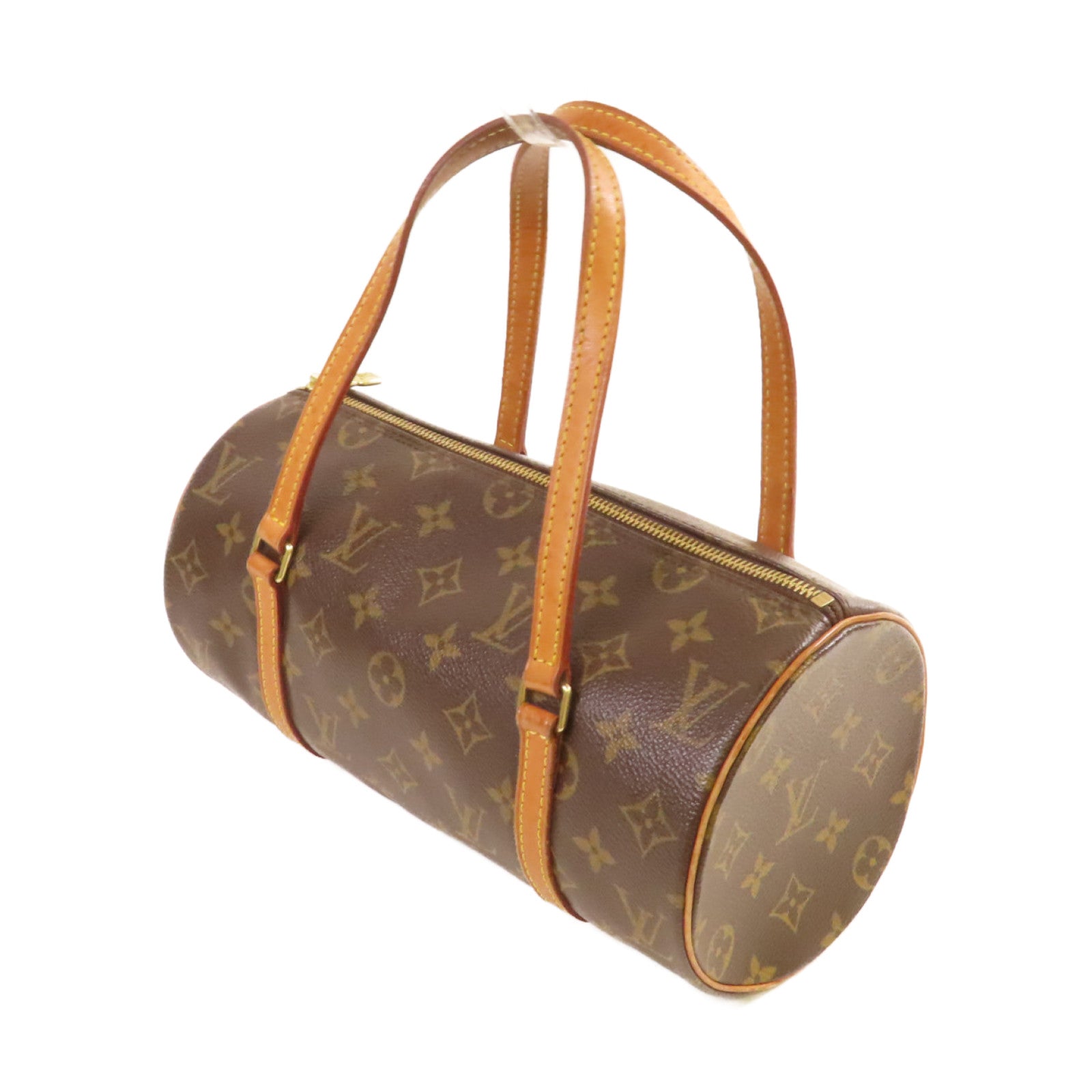 LOUIS VUITTON 【激減優惠】Monogram Papillon PM Handbag金扣手挽袋啡色