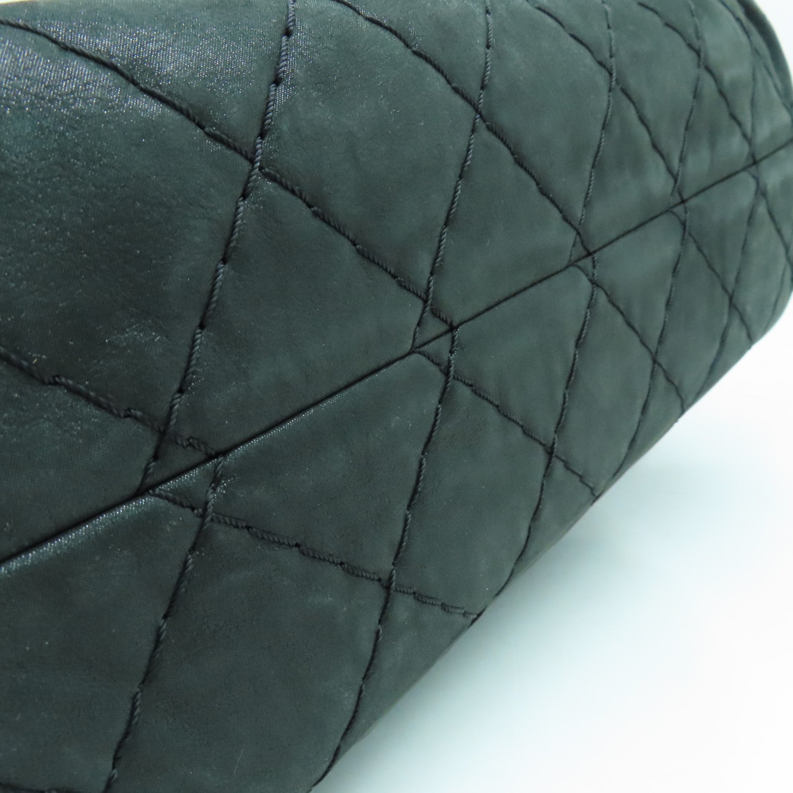 CHANEL cowhide leather Chain Shoulder shoulder bag dark green
