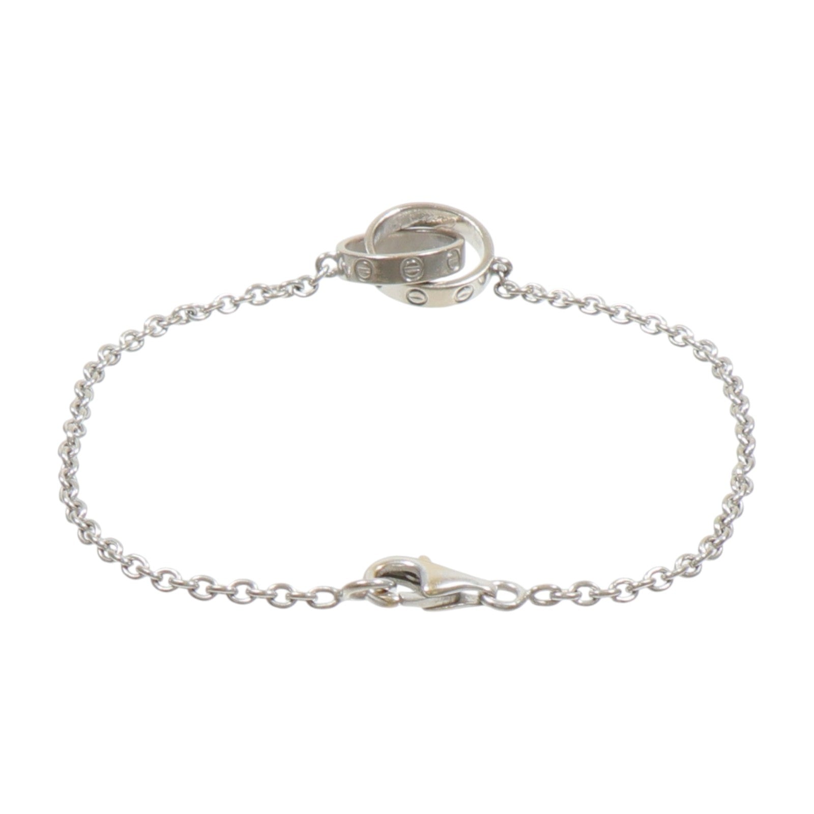 CARTIER 18K白金Love Bracelet手鏈