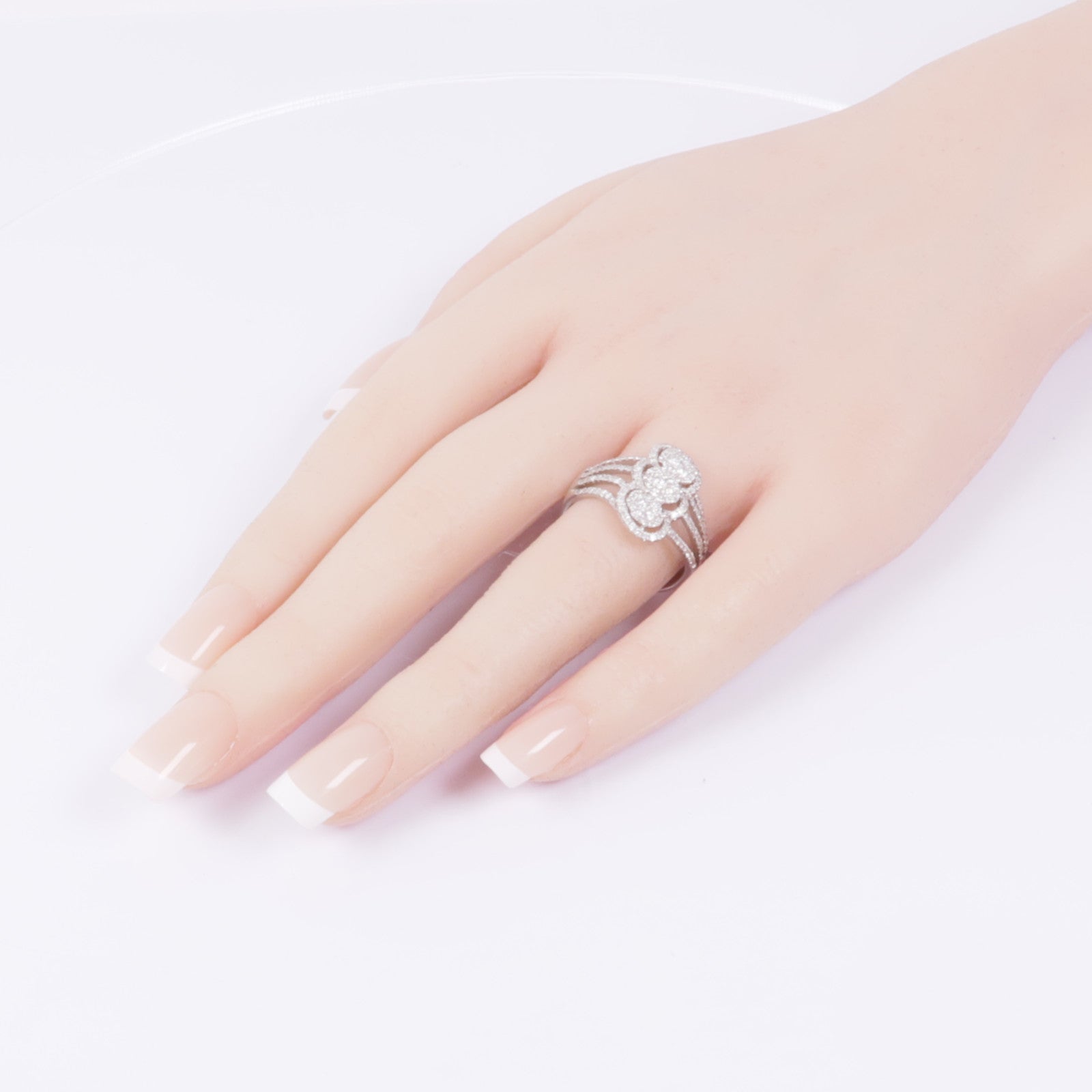 JEWELRY 18K白金Diamond Ring鑽石戒指US#9.75
