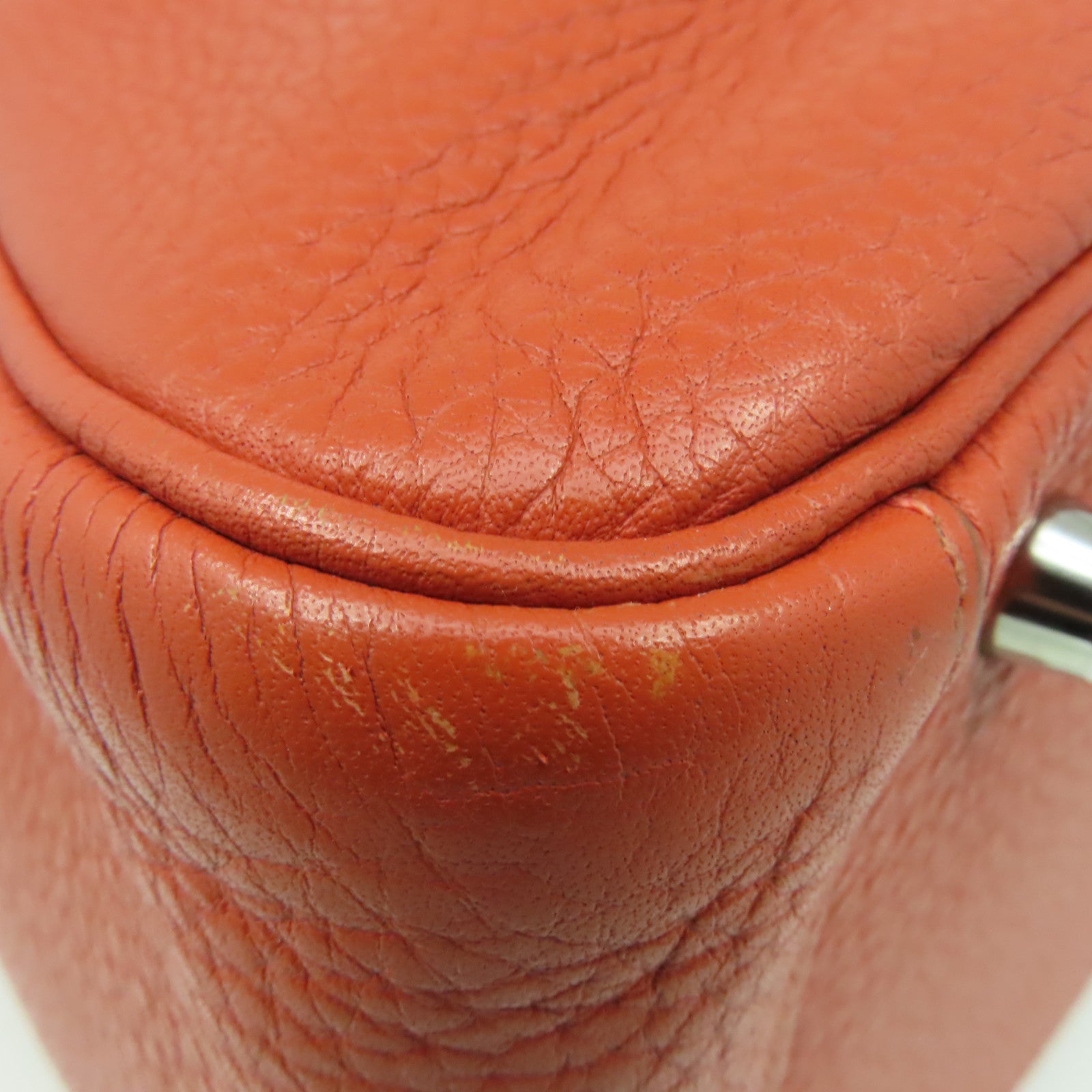 HERMES **【激減優惠】Clemence皮革Lindy 30 Shoulder Bag銀扣肩背袋Sanguine三文魚色/Rose Jaipur糖果紅色