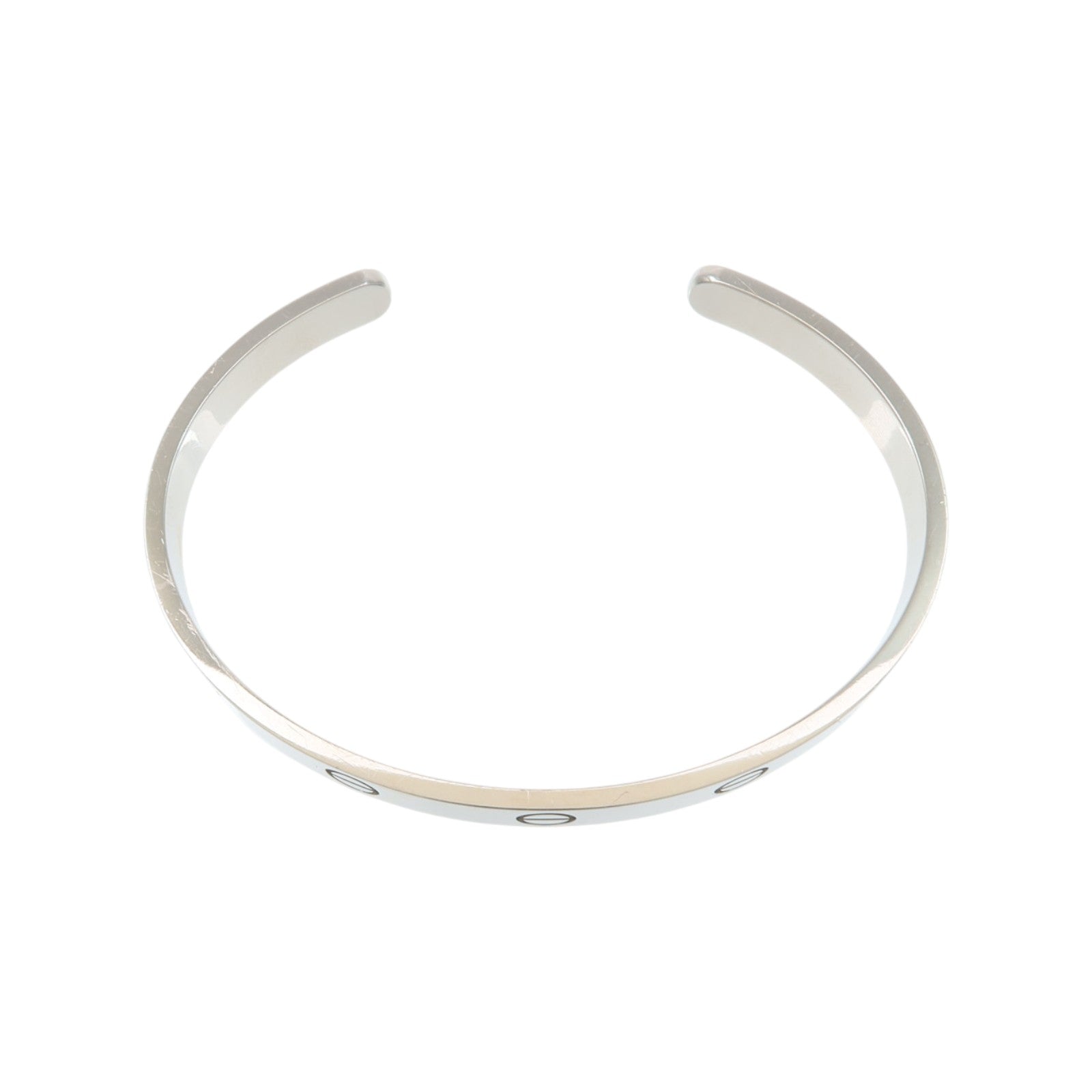 CARTIER 18K白金Love Bangle Open手鐲