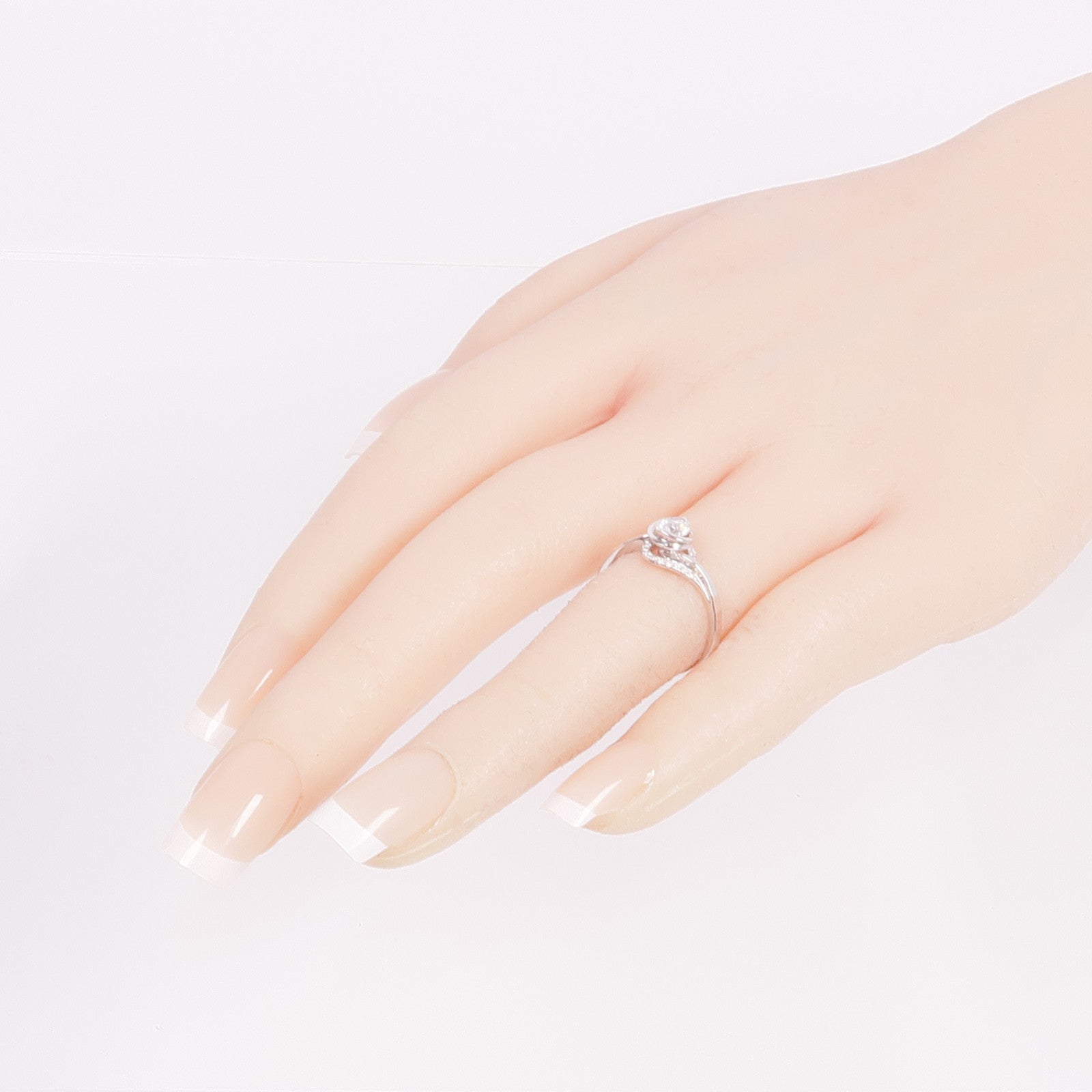 JEWELRY 【激減優惠】18K白金Diamond Ring鑽石戒指US#6