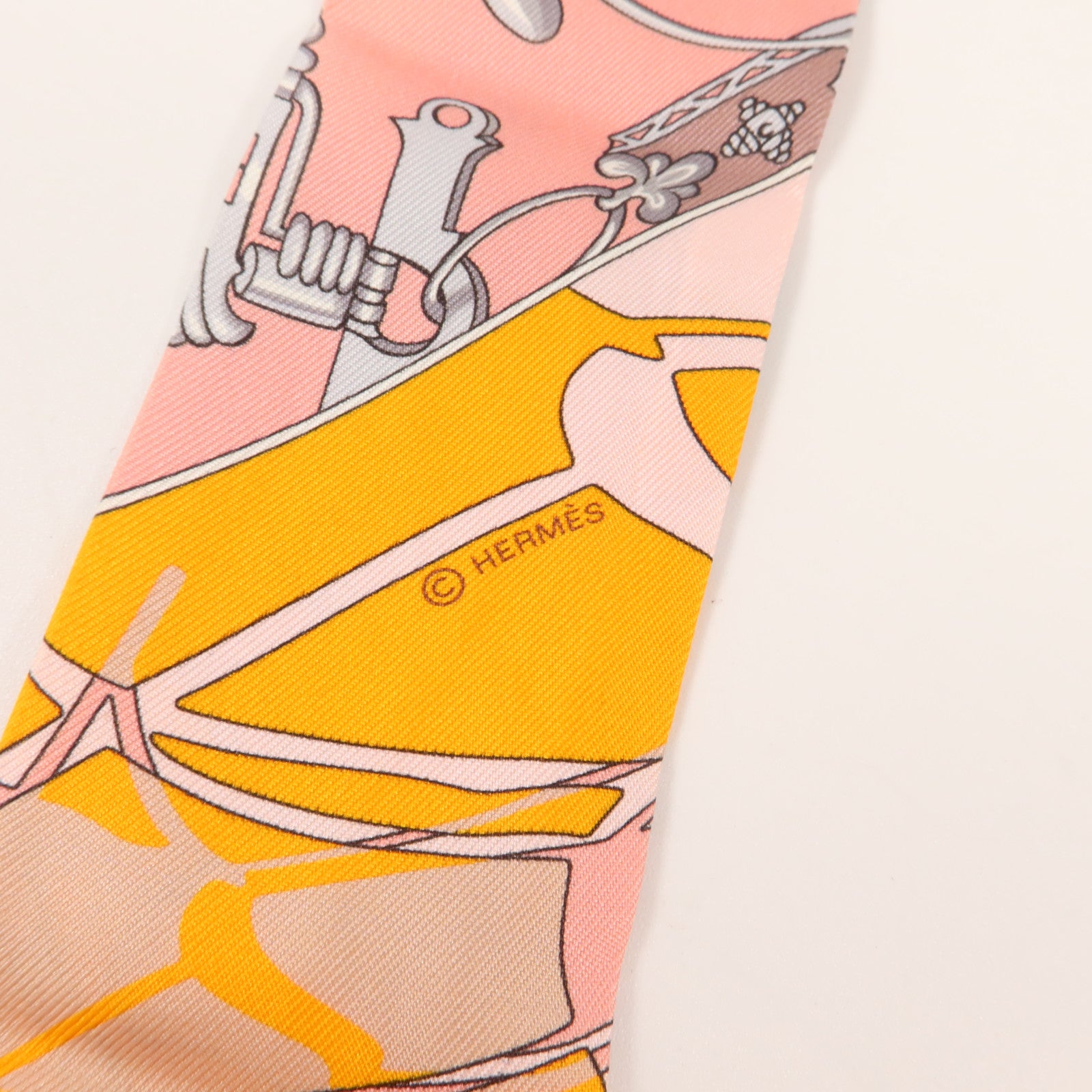 HERMES 絲質Twilly絲巾