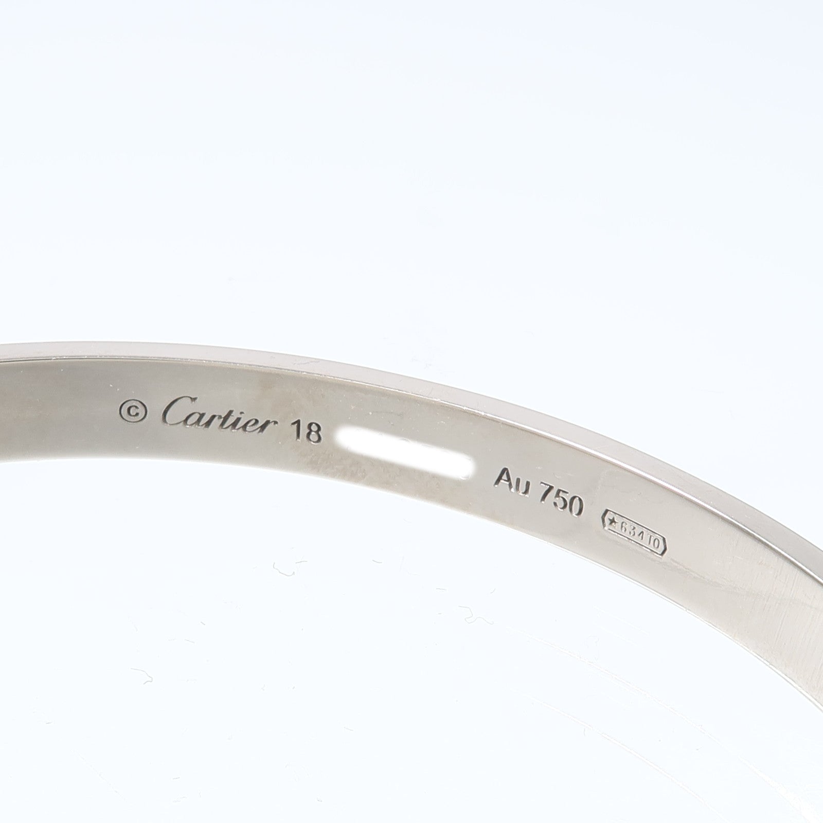 CARTIER 18K白金Love Bangle Open手鐲