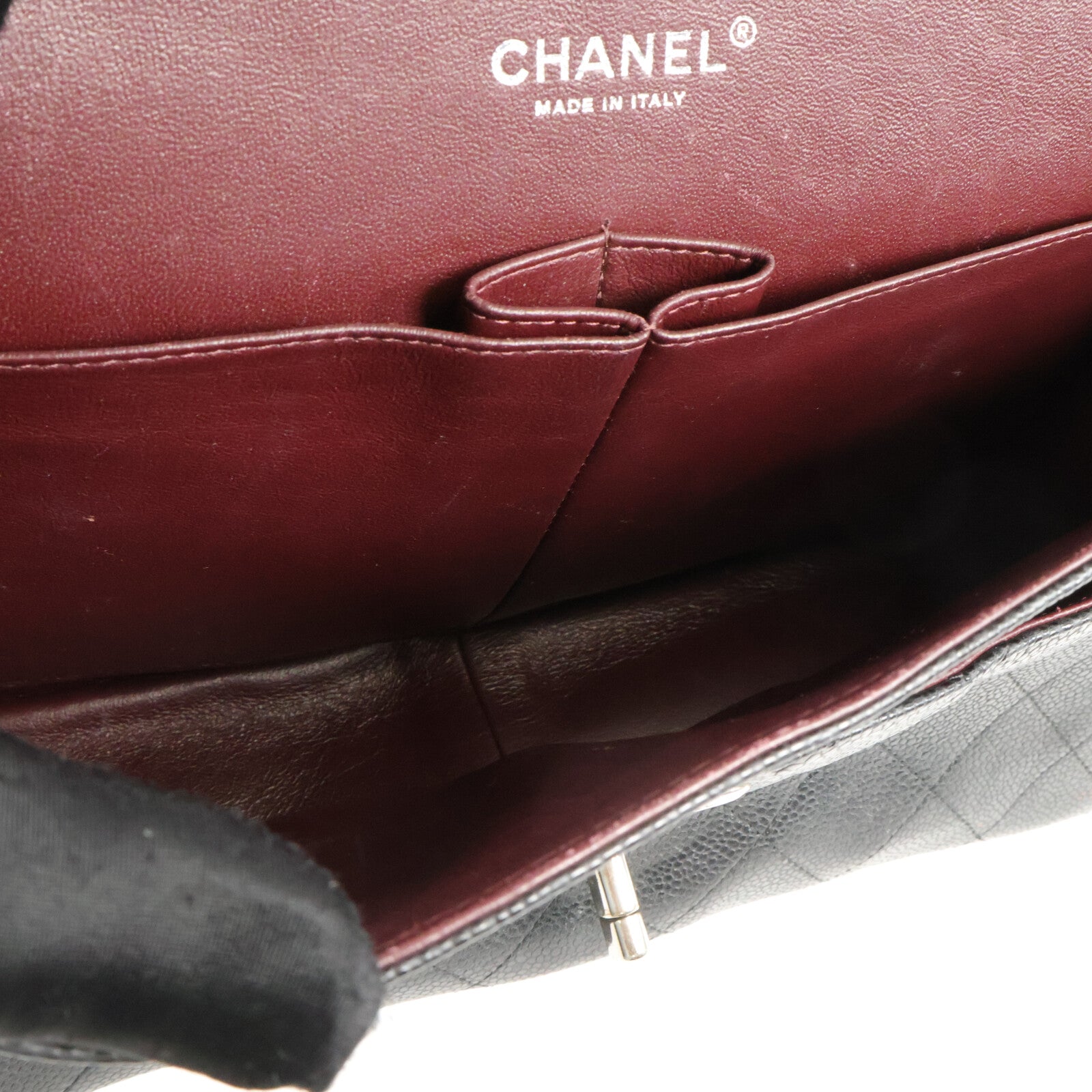 CHANEL 牛皮皮革Large Classic手挽肩背兩用袋