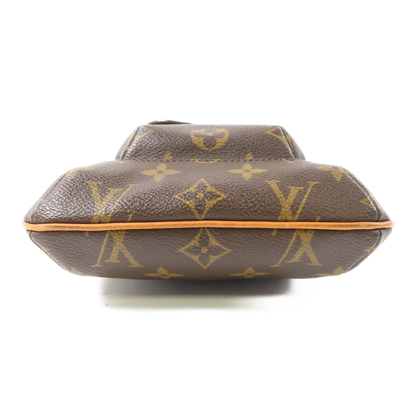 LOUIS VUITTON Monogram Partition Pouch金扣手拿包啡色