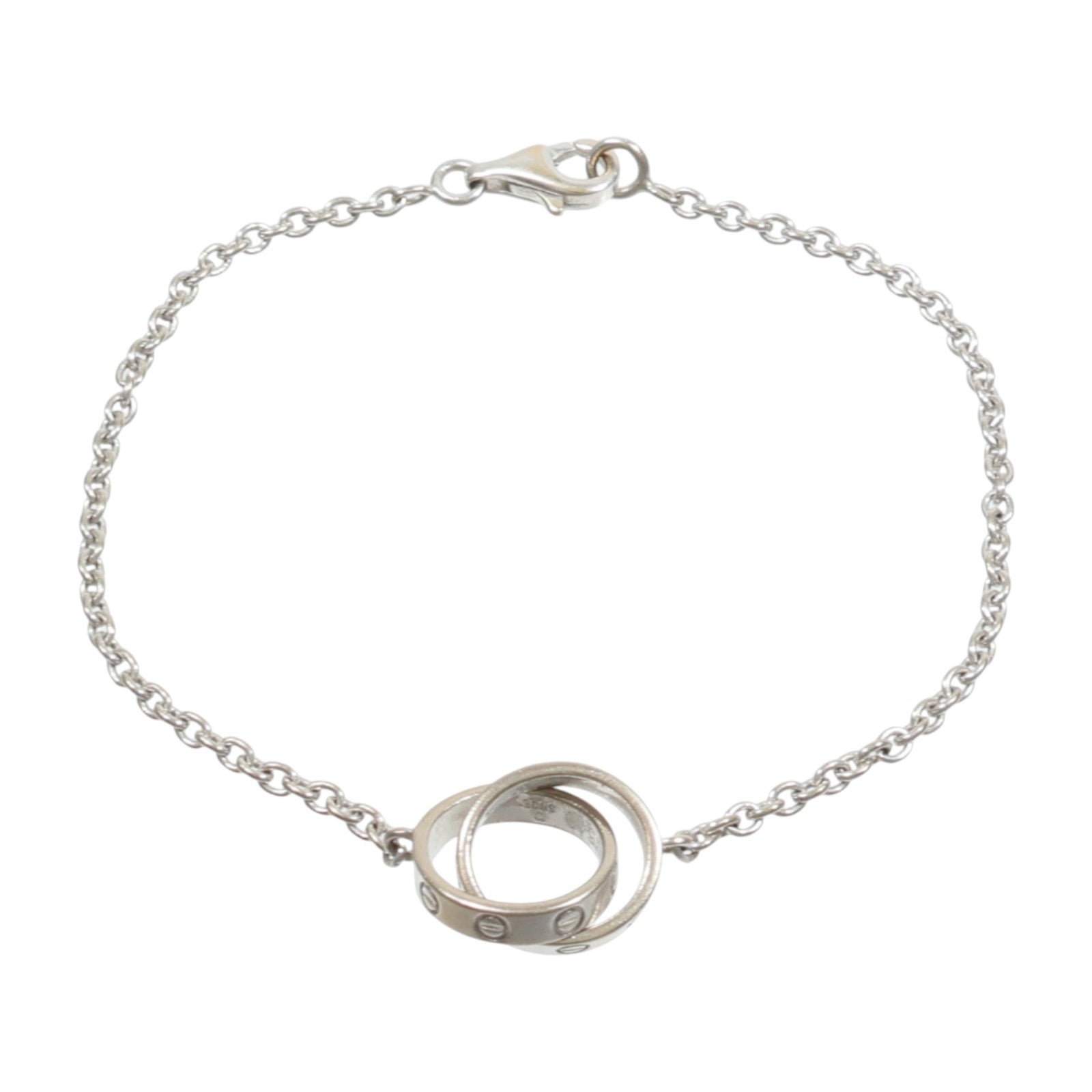 CARTIER 18K白金Love Bracelet手鏈