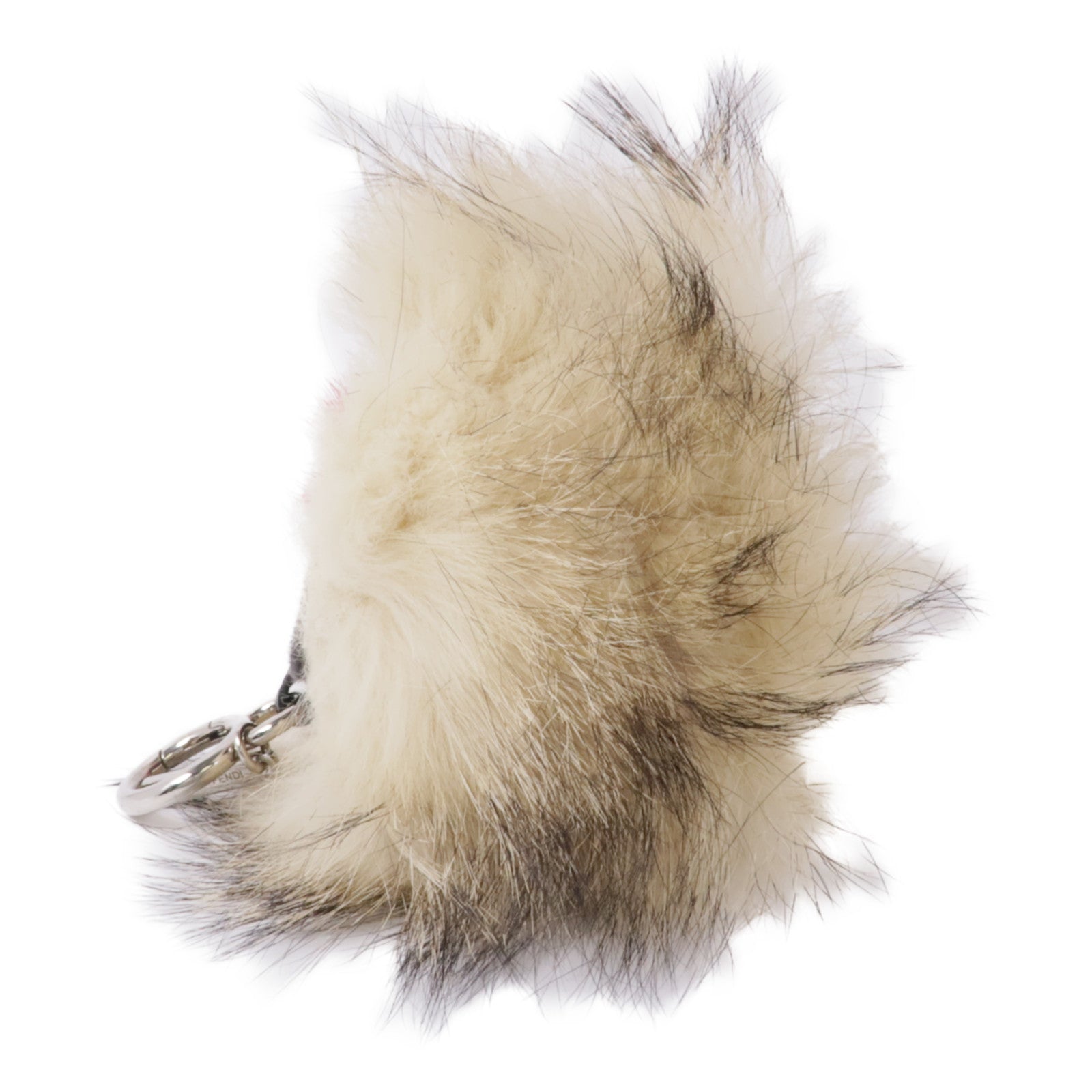 FENDI 毛皮Charm銀扣掛飾