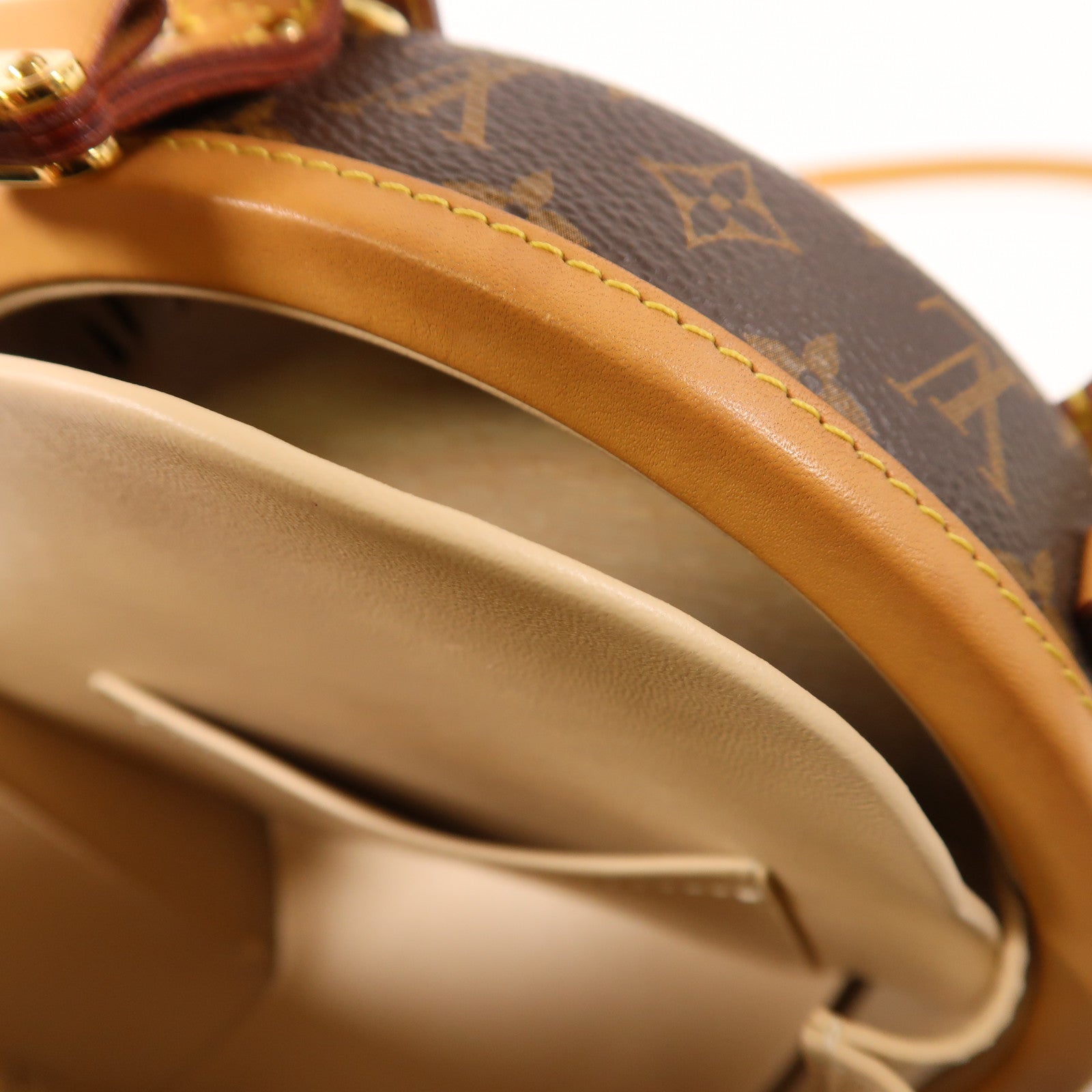 LOUIS VUITTON Monogram Petite Boite Chapeau金扣手挽肩背兩用袋