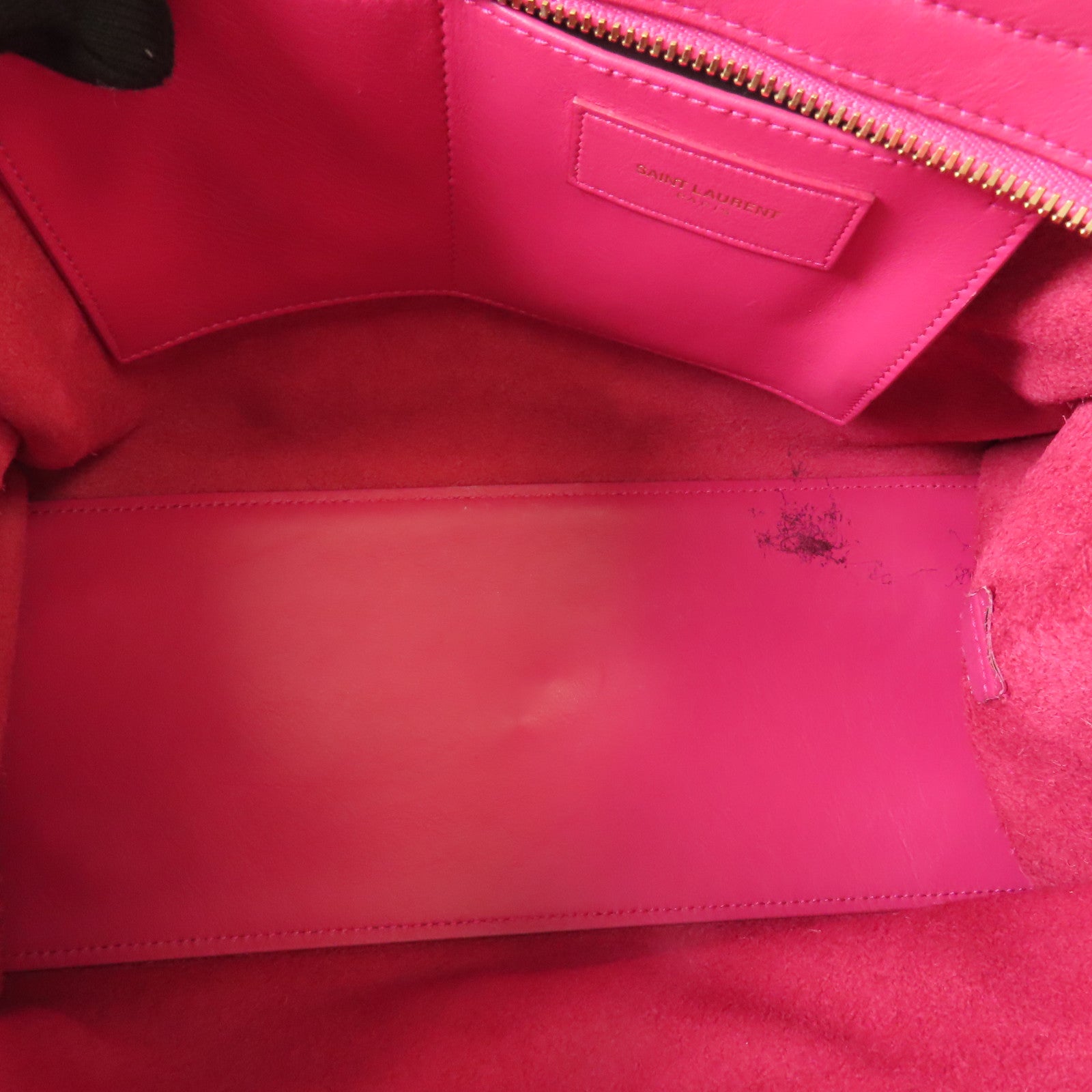 YVES SAINT LAURENT 【激減優惠】牛皮皮革Y Cabas金扣手挽肩背兩用袋