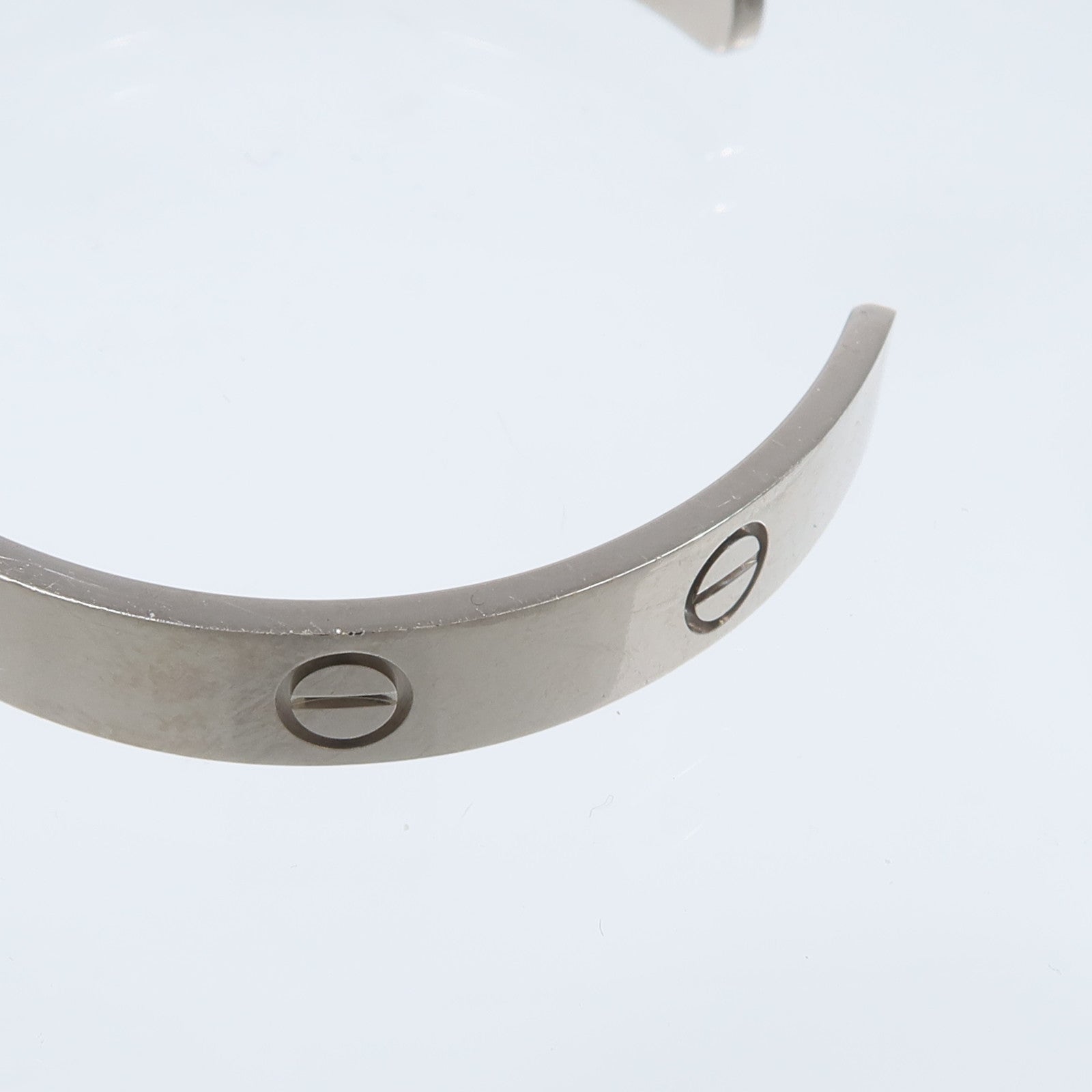 CARTIER 18K白金Love Bangle Open手鐲