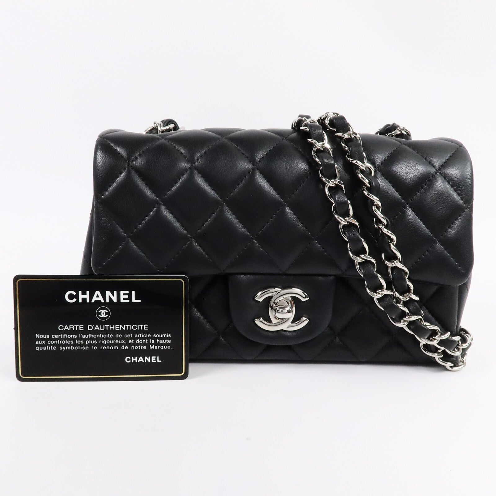 CHANEL 羊皮皮革Classic 20肩背袋
