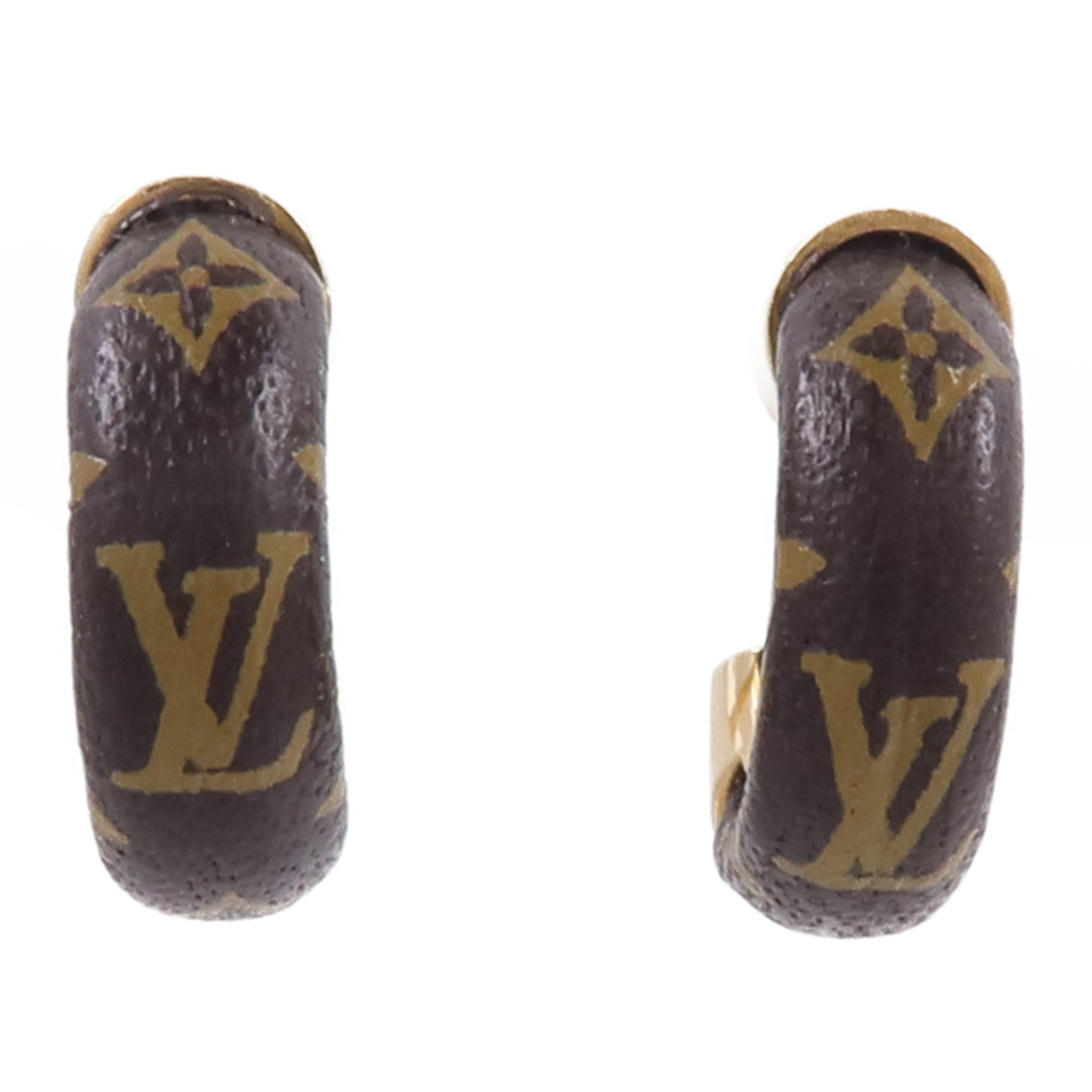 LOUIS VUITTON Monogram Wild LV Mini Hoop耳環