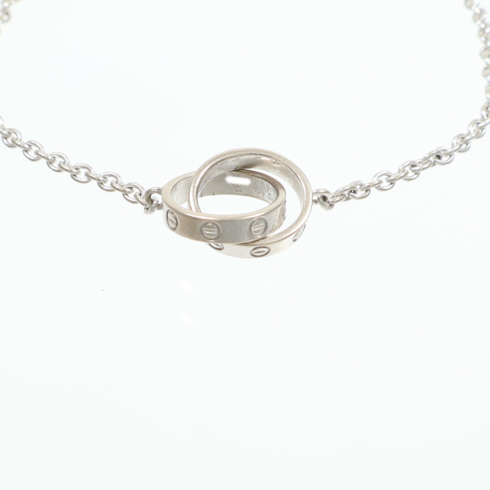 CARTIER 18K白金Love Bracelet手鏈