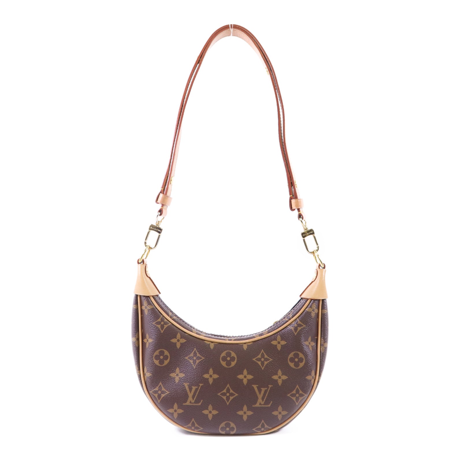 LOUIS VUITTON Monogram Loop金扣肩背袋棕色