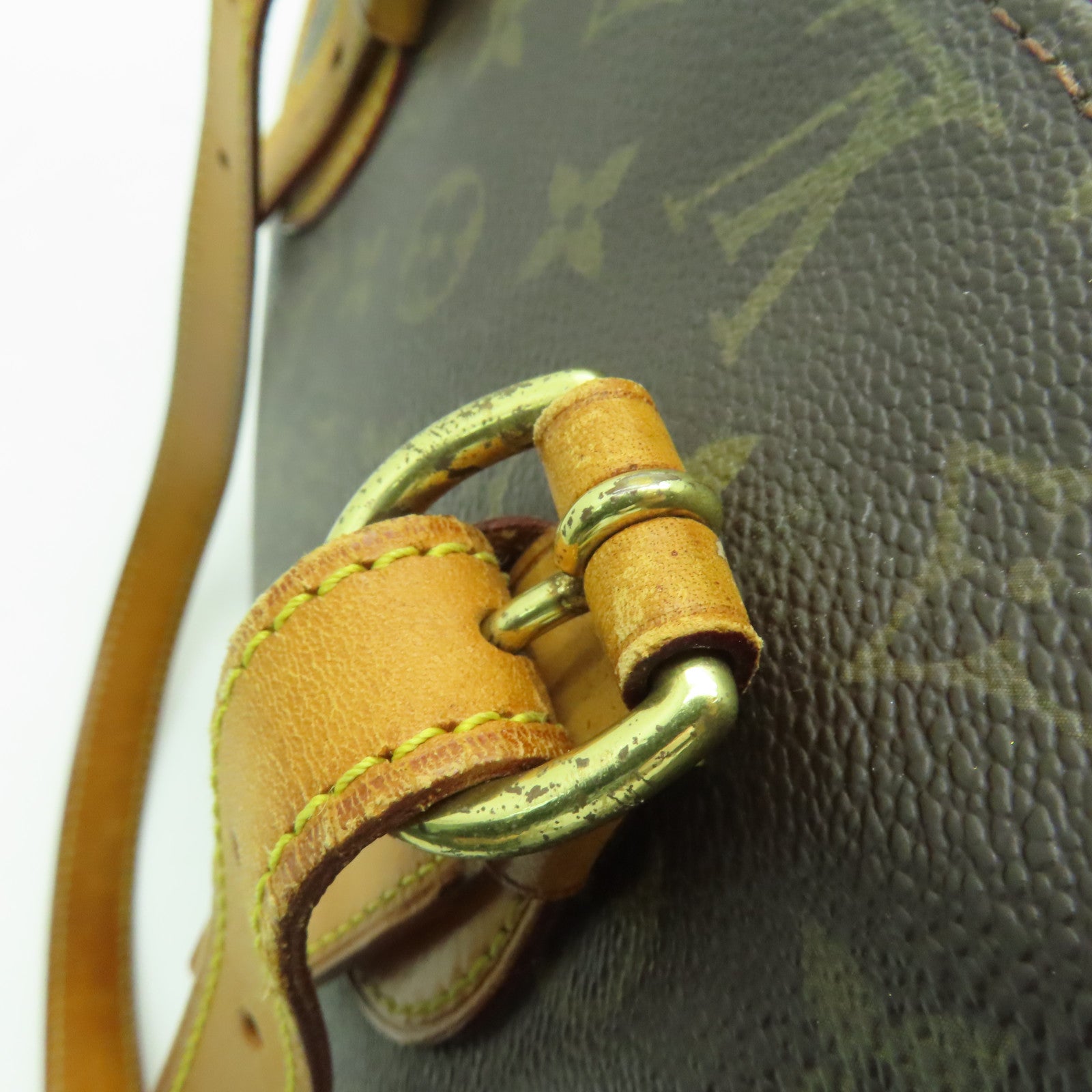 LOUIS VUITTON Monogram Popincourt金扣手挽袋棕色