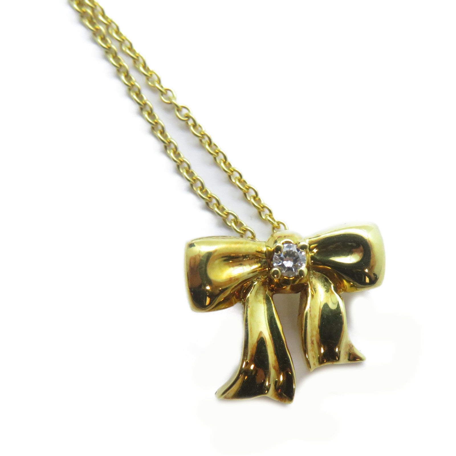 TIFFANY＆CO 18K黃金Diamond Necklace鑽石項鍊