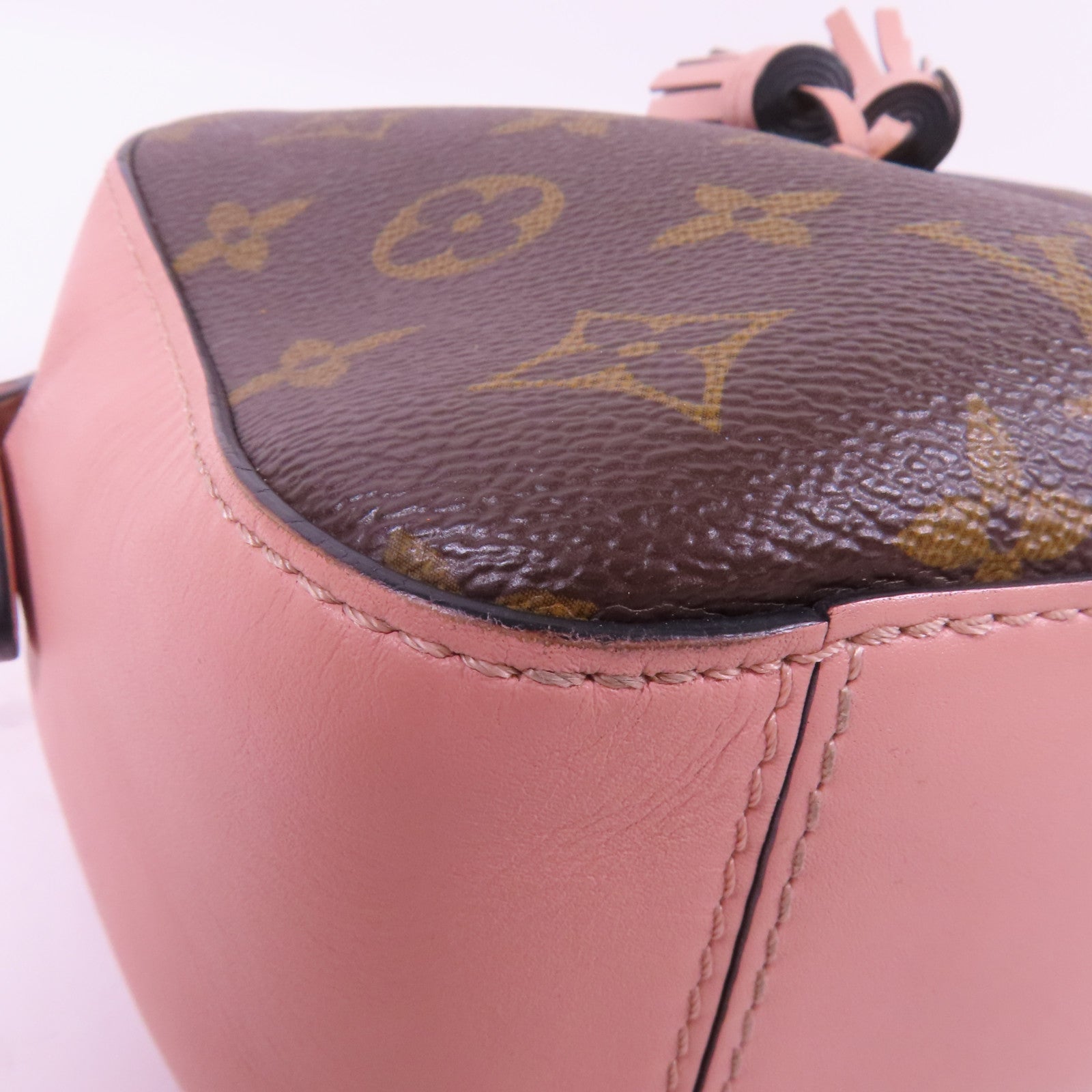 LOUIS VUITTON Monogram Saintonge金扣手挽肩背兩用袋