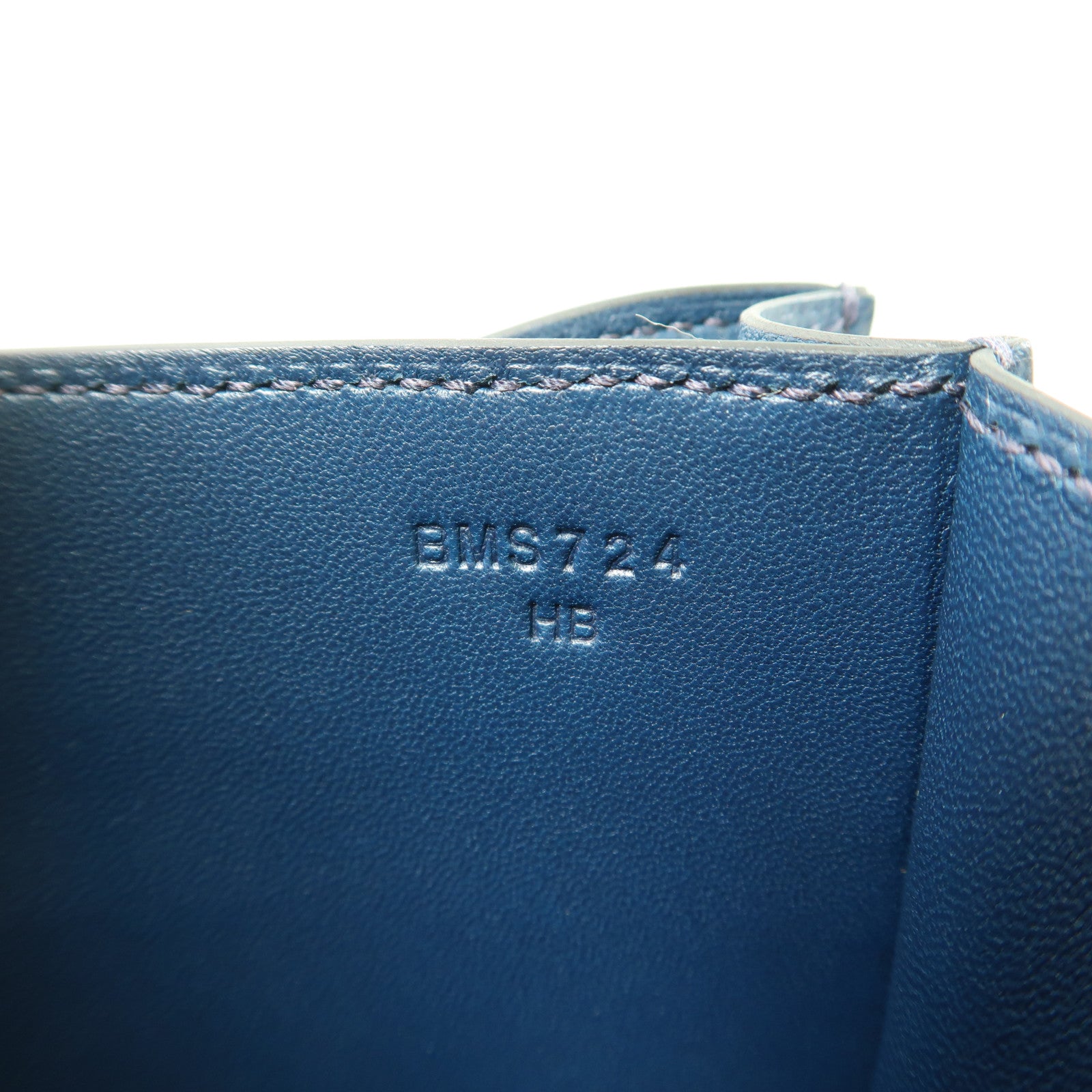 HERMES Epsom皮革Mini Constance銀扣肩背袋Bleu de Prusse/深藍色