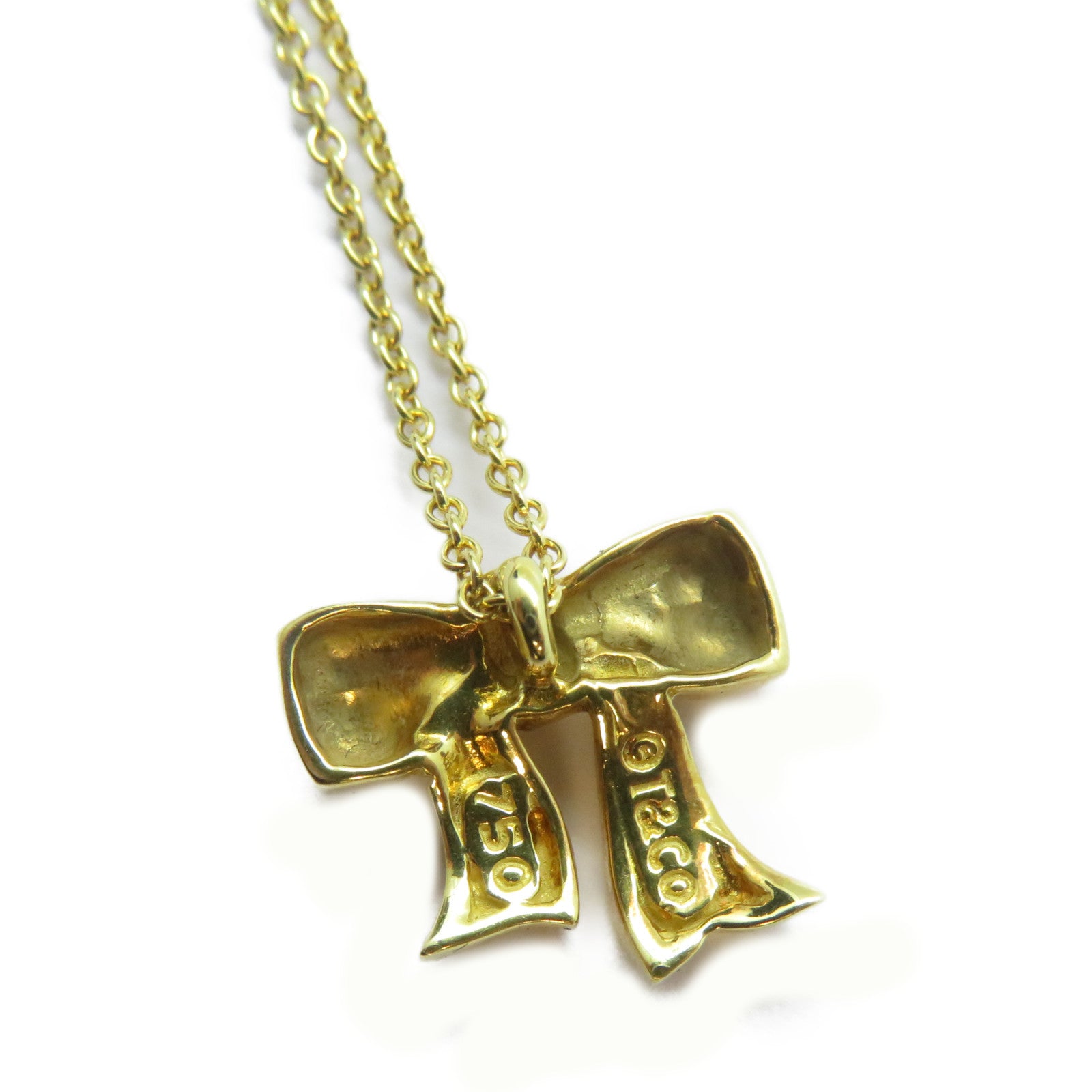 TIFFANY＆CO 18K黃金Diamond Necklace鑽石項鍊