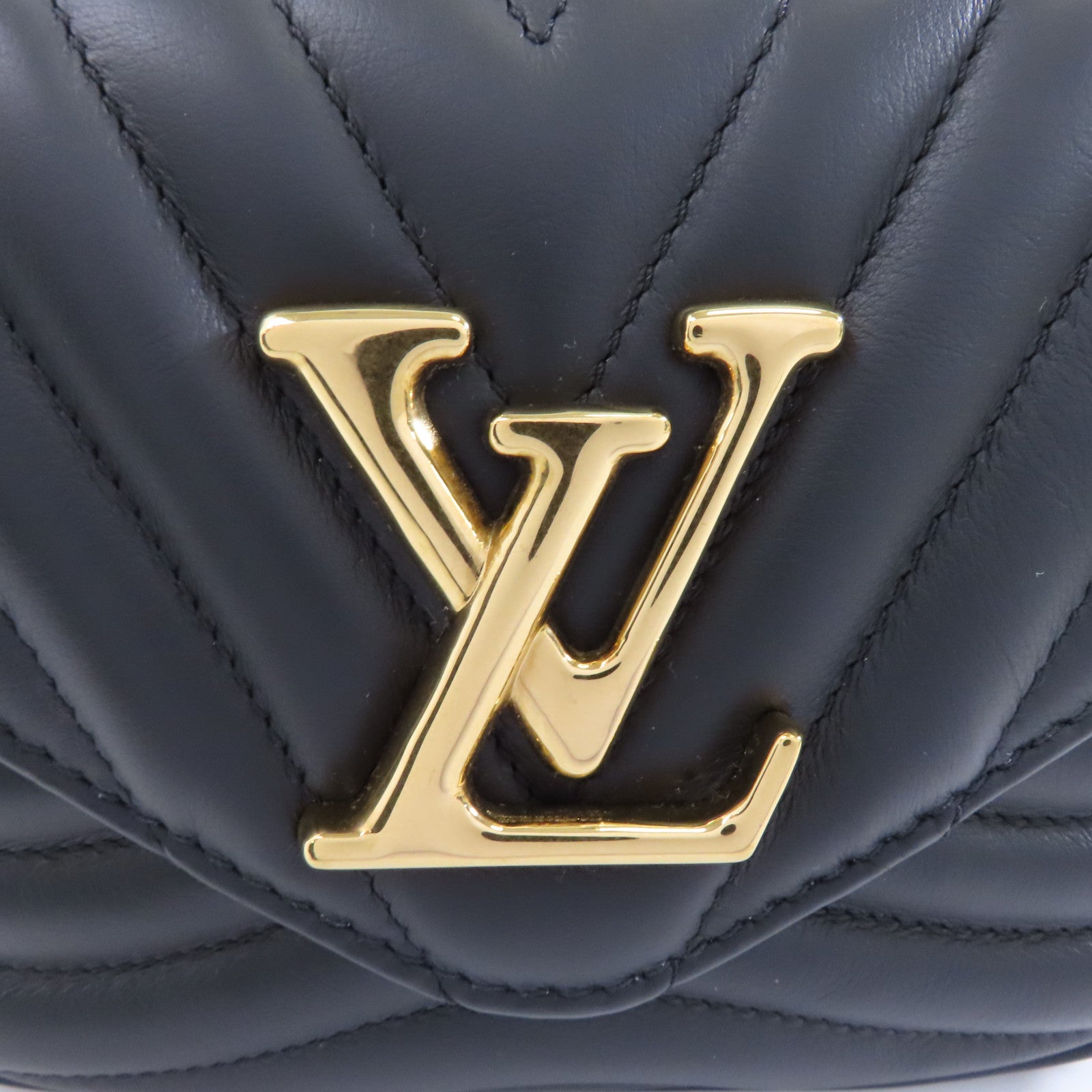 LOUIS VUITTON 牛皮皮革New Wave金扣手挽肩背兩用袋黑色