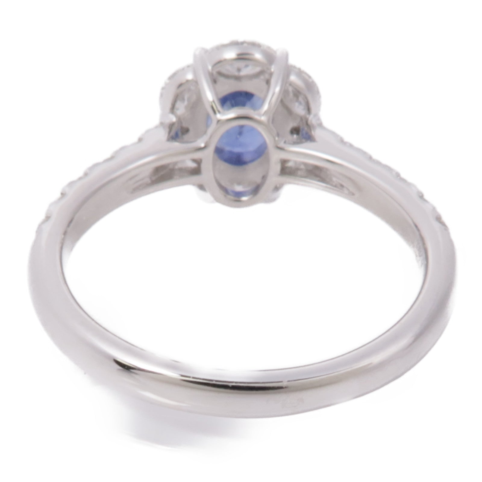 JEWELRY 【激減優惠】18K白金Sapphire/Diamond Ring 藍寶石/鑽石戒指US#6