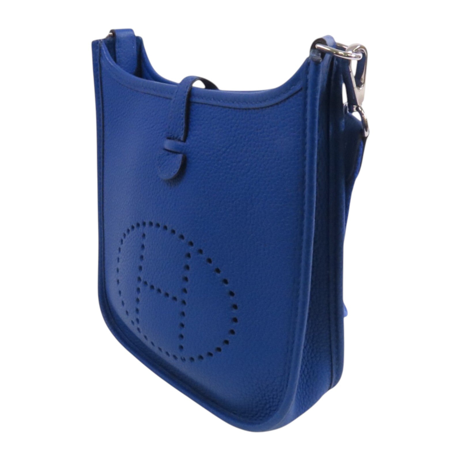 HERMES Clemence皮革Evelyne TPM銀扣肩背袋