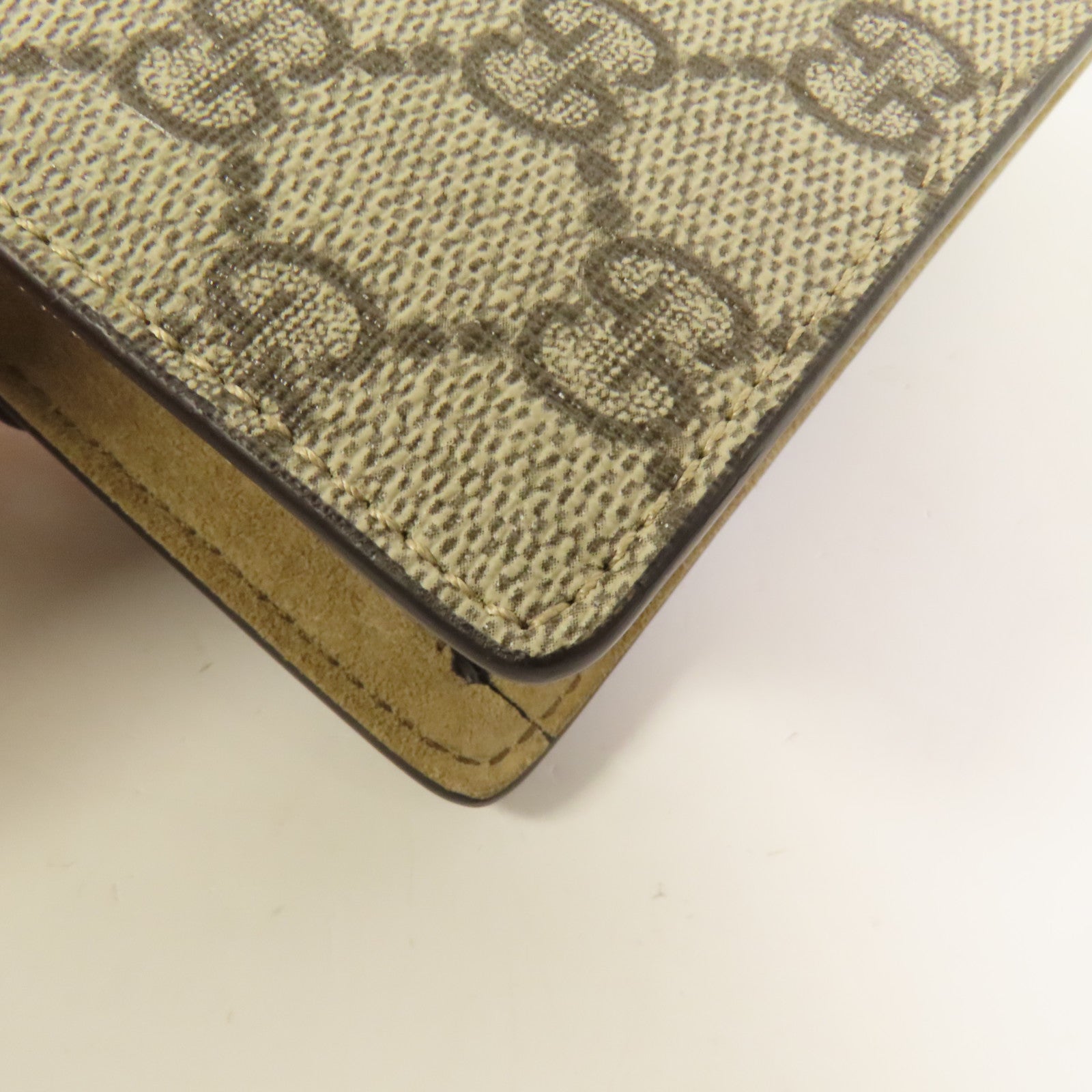 GUCCI 塗層帆布Dionysus GG Super Mini肩背袋