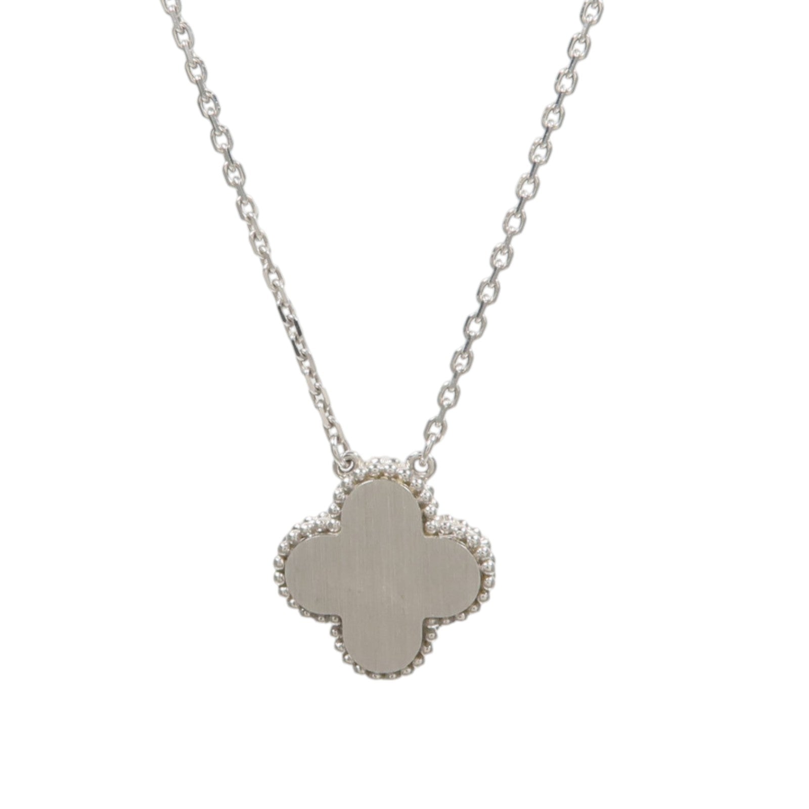 Van Cleef & Arpels 18K白金Vintage Alhambra Holiday 2020鑽石項鍊
