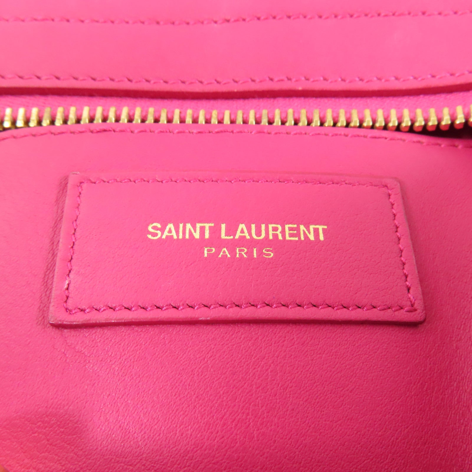 YVES SAINT LAURENT 【激減優惠】牛皮皮革Y Cabas金扣手挽肩背兩用袋