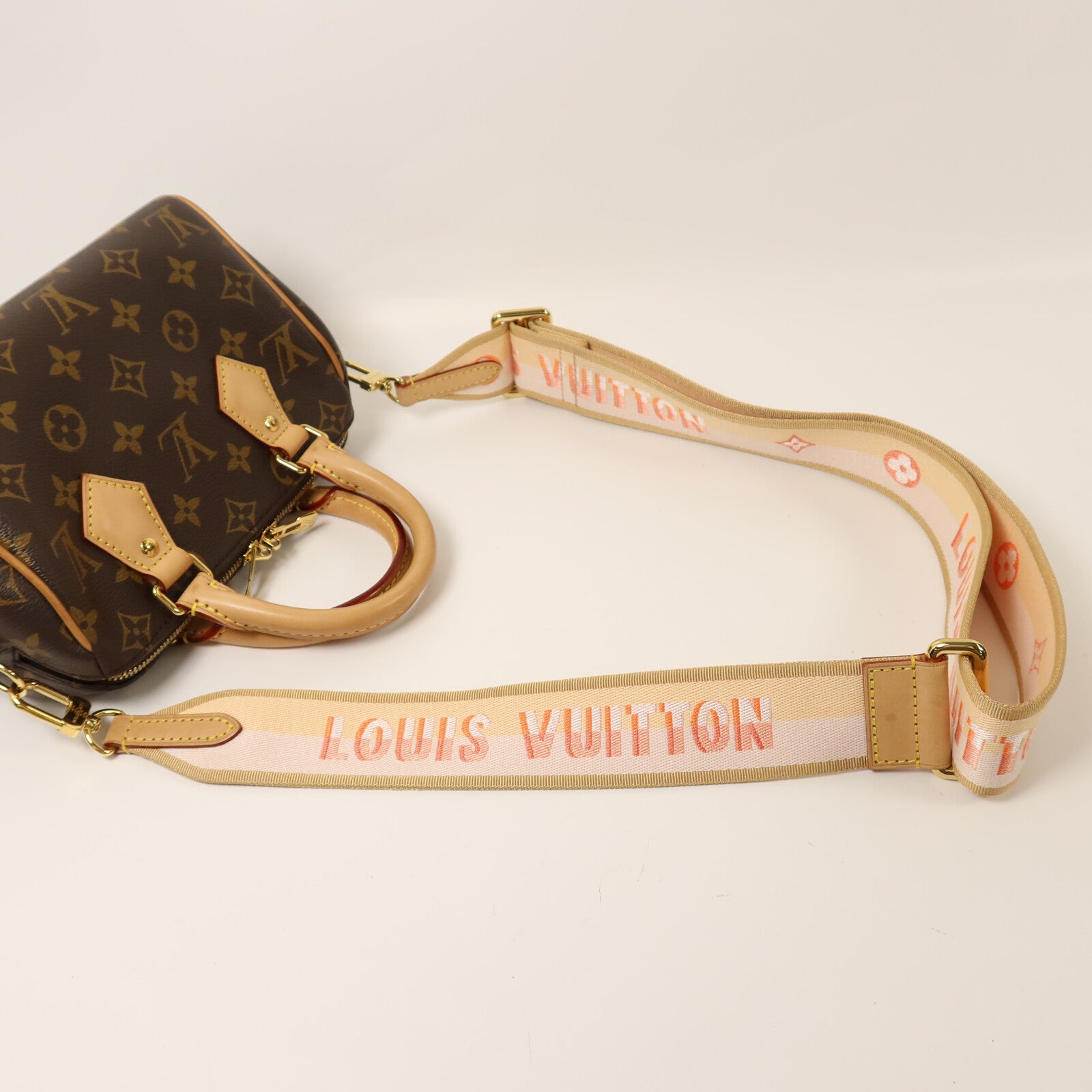 LOUIS VUITTON Monogram Speedy Bandoulière 20金扣手挽肩背兩用袋