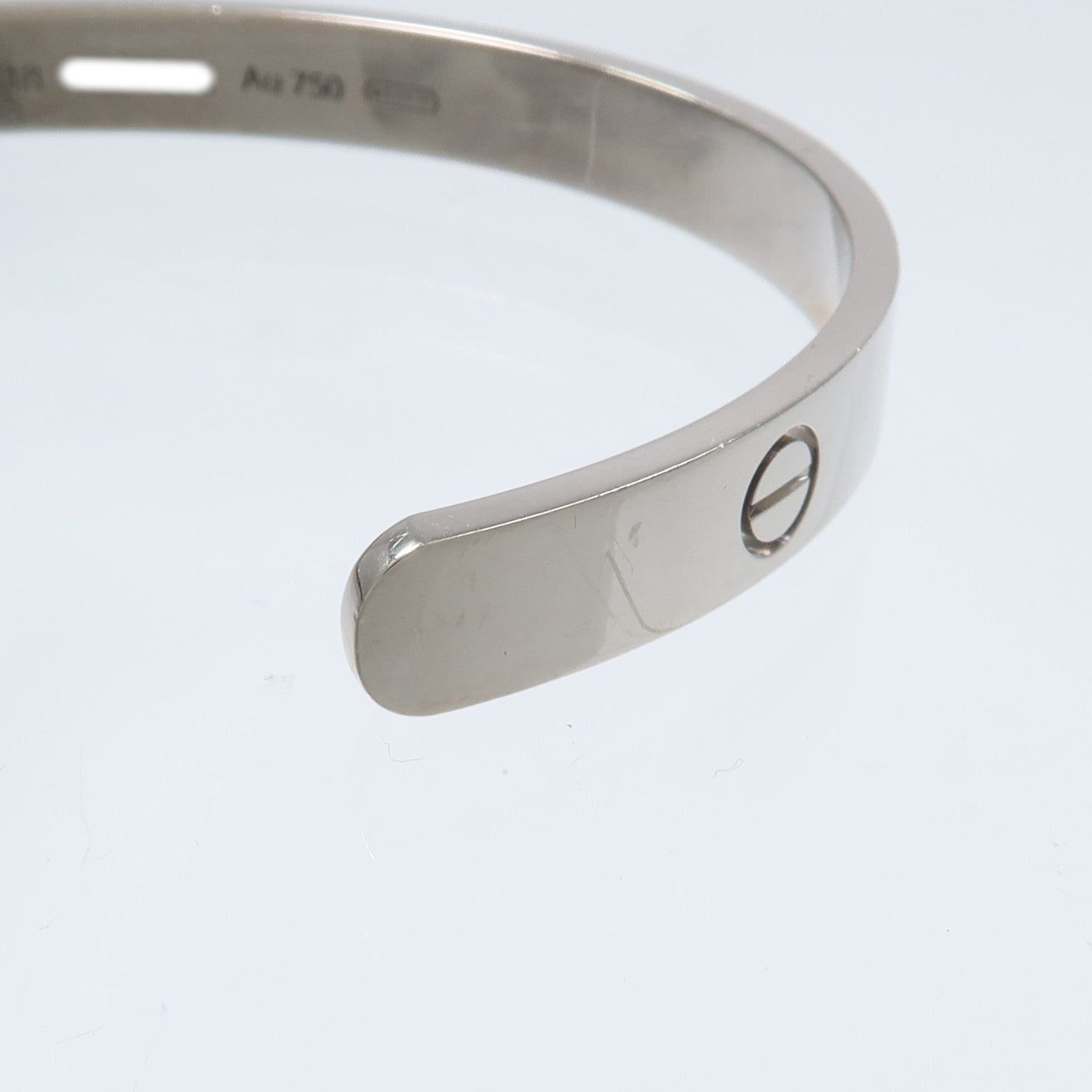 CARTIER 18K白金Love Bangle Open手鐲