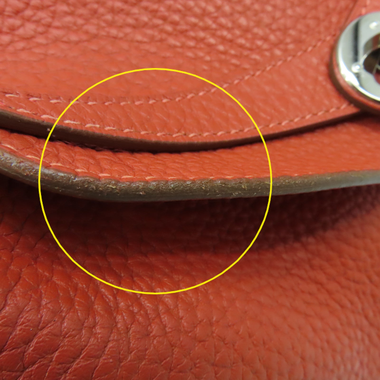 HERMES **【激減優惠】Clemence皮革Lindy 30 Shoulder Bag銀扣肩背袋Sanguine三文魚色/Rose Jaipur糖果紅色