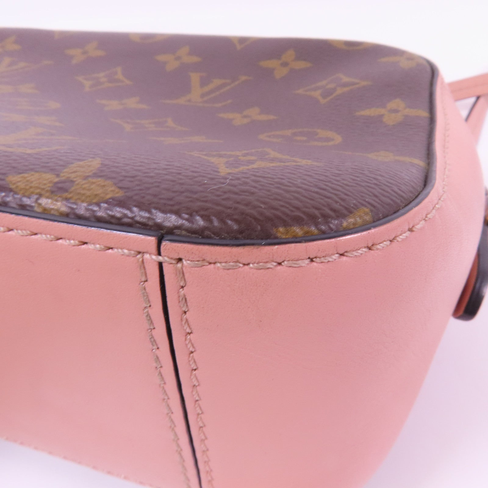 LOUIS VUITTON 【激減優惠】Monogram Saintonge金扣手挽肩背兩用袋