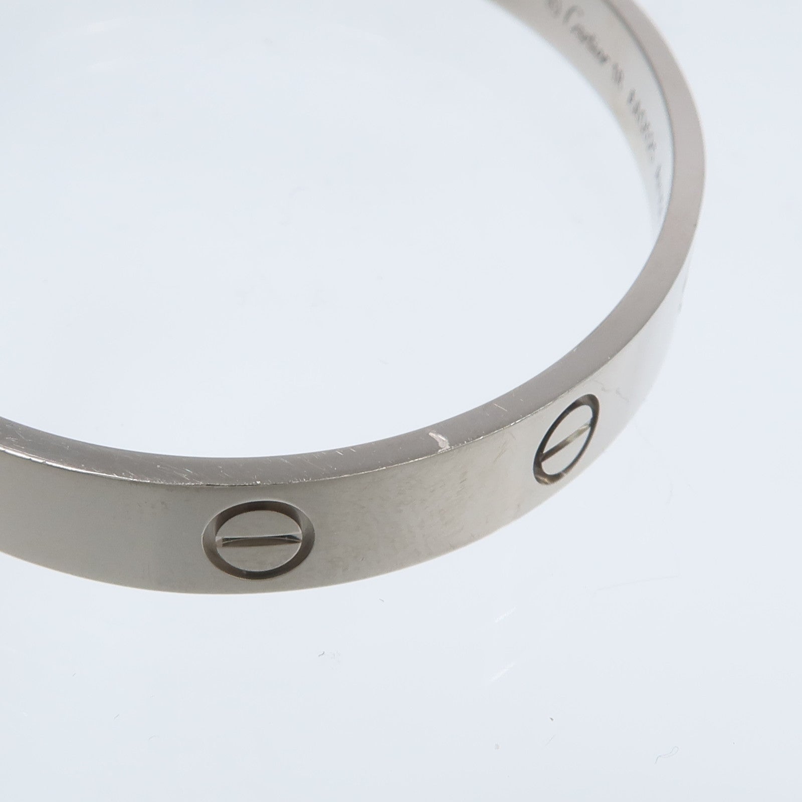 CARTIER 18K白金Love Bangle Open手鐲
