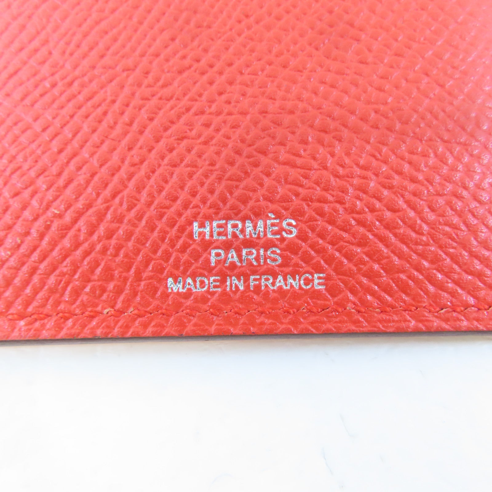 HERMES Epsom皮革Les Petits Chevaux卡片套白色/啡色/粉紅色/紅色