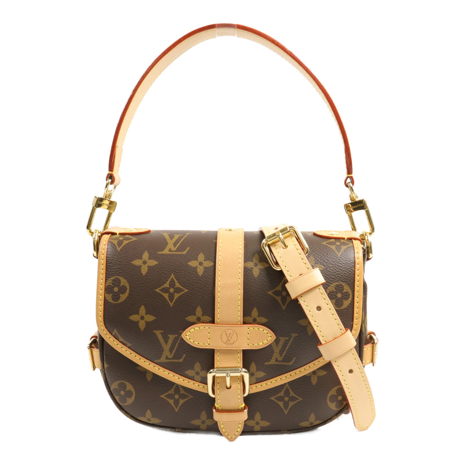 LOUIS VUITTON Monogram Saumur BB手挽肩背兩用袋