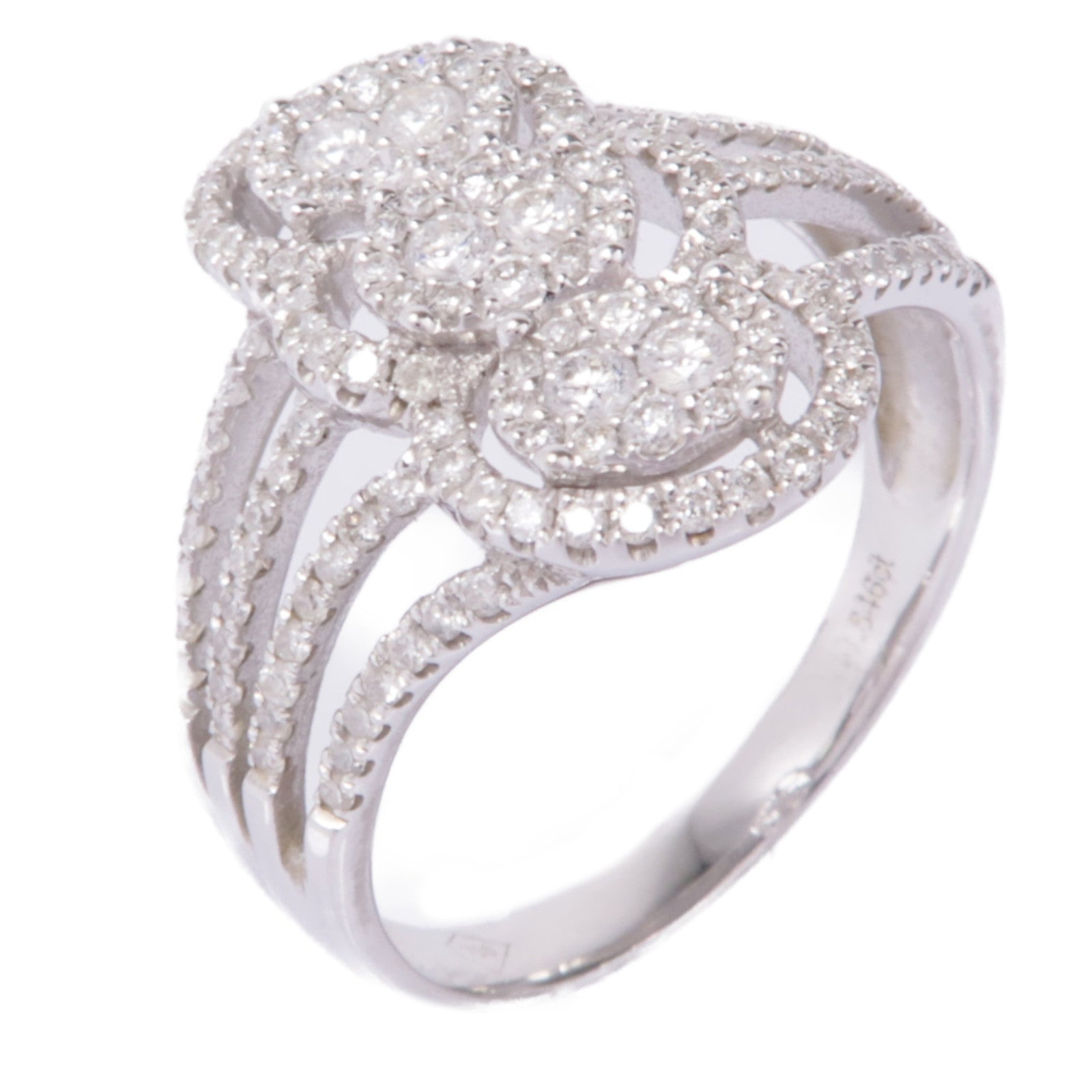 JEWELRY 18K白金Diamond Ring鑽石戒指US#9.75