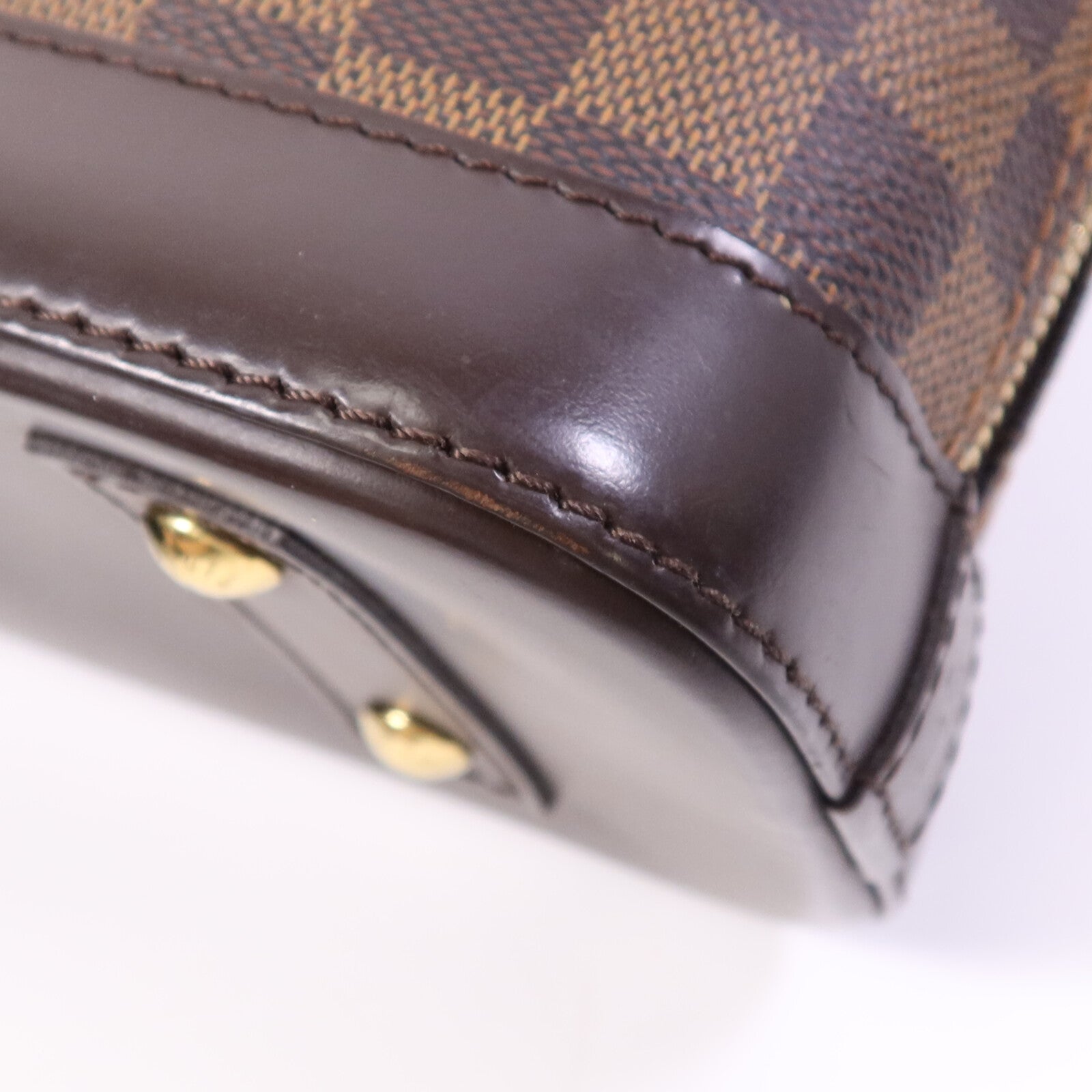 LOUIS VUITTON Damier Alma BB金扣手挽肩背兩用袋
