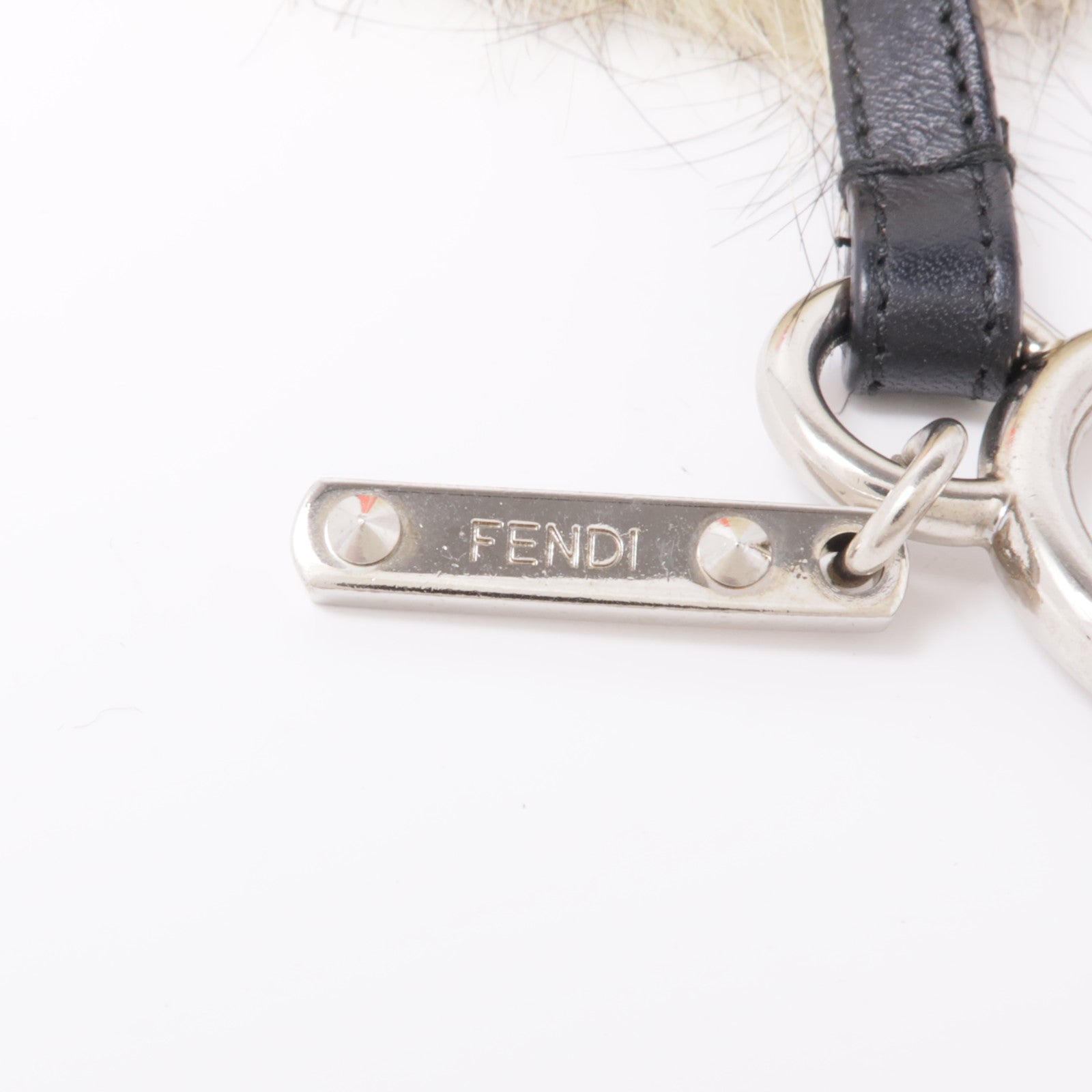 FENDI 【激減優惠】毛皮Charm銀扣掛飾