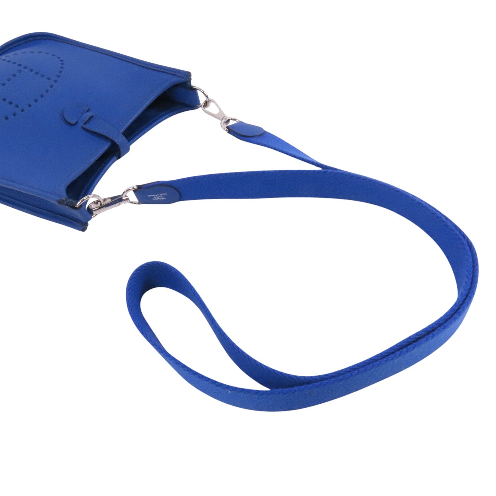 HERMES Clemence皮革Evelyne TPM銀扣肩背袋