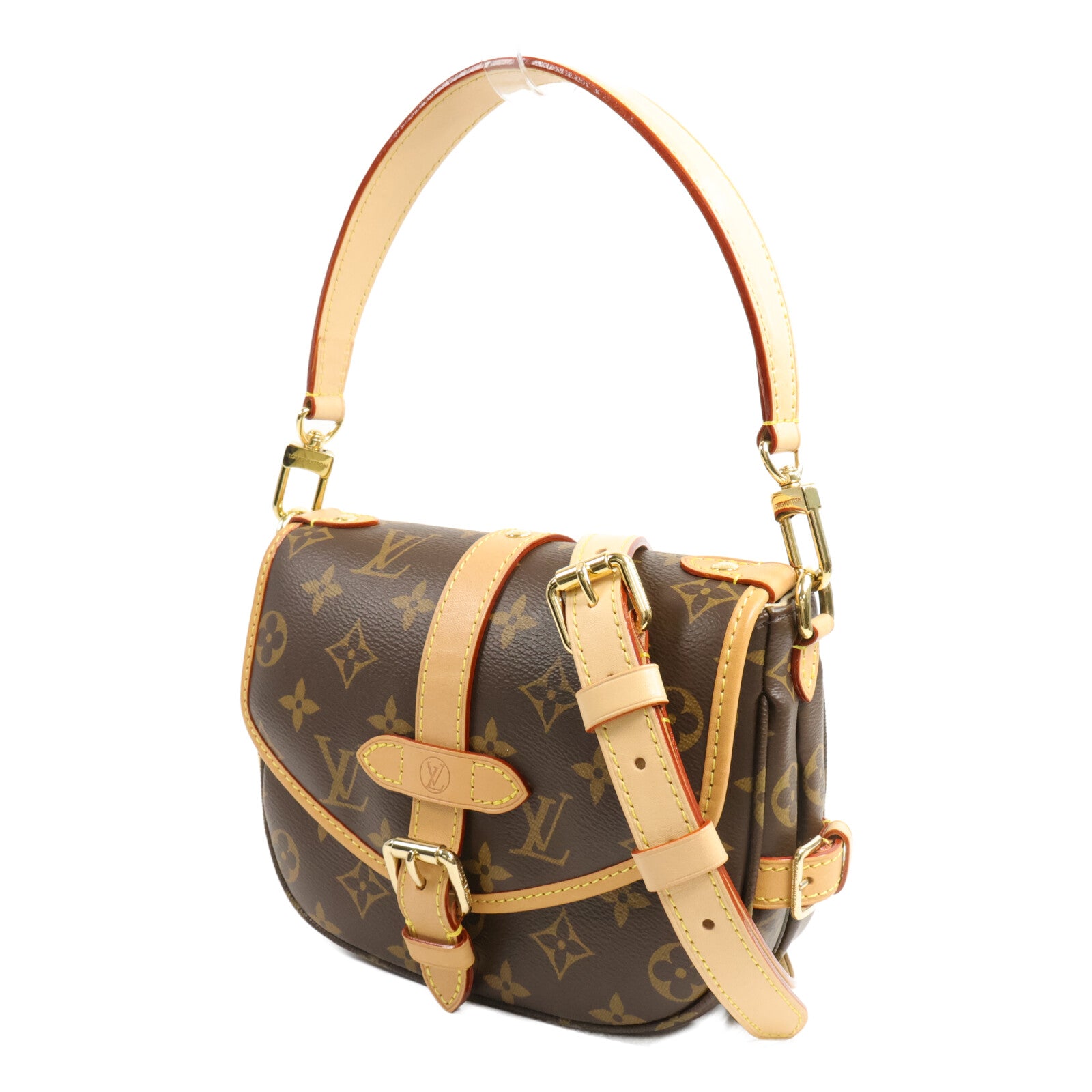LOUIS VUITTON Monogram Saumur BB手挽肩背兩用袋