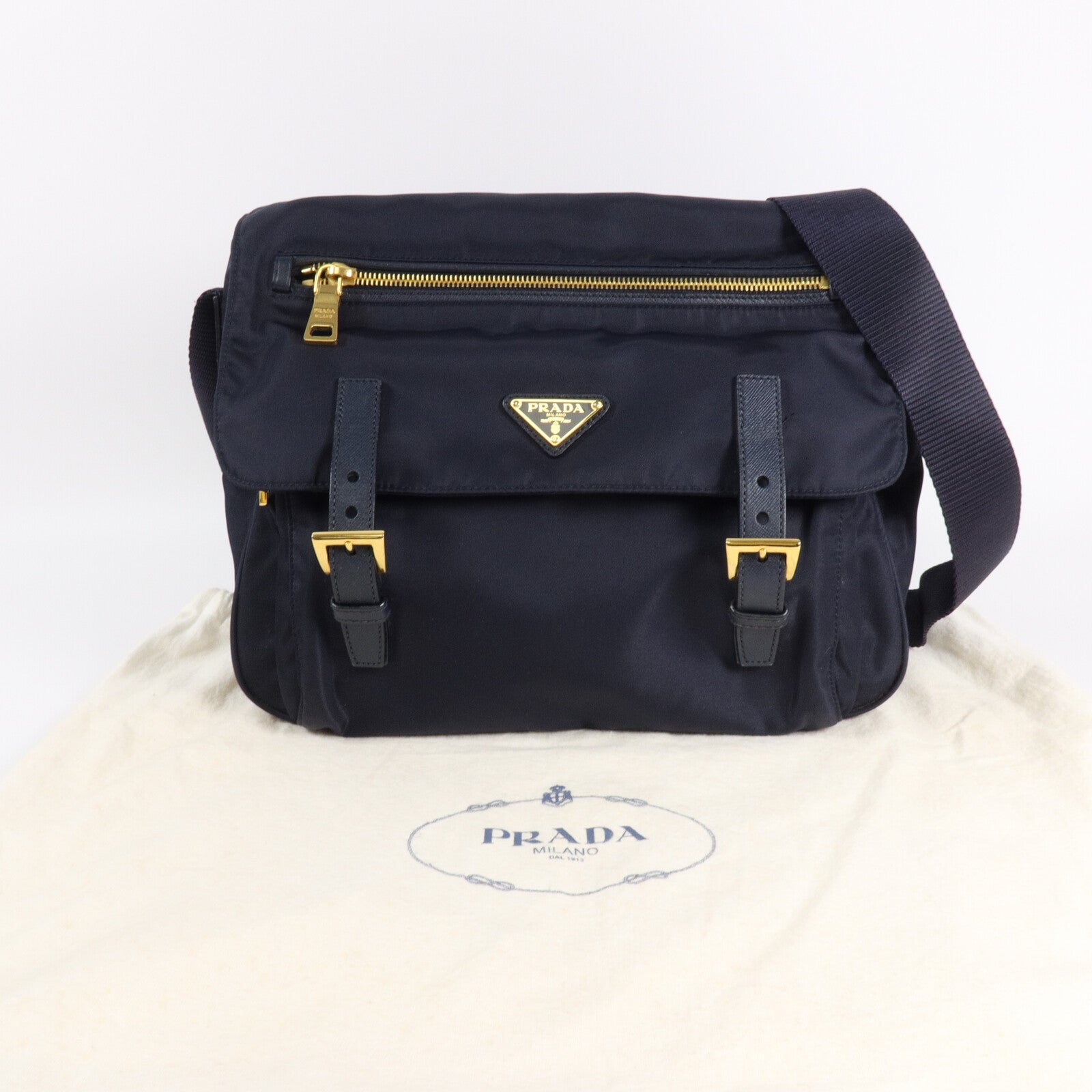 PRADA 尼龍Messenger Bag肩背袋