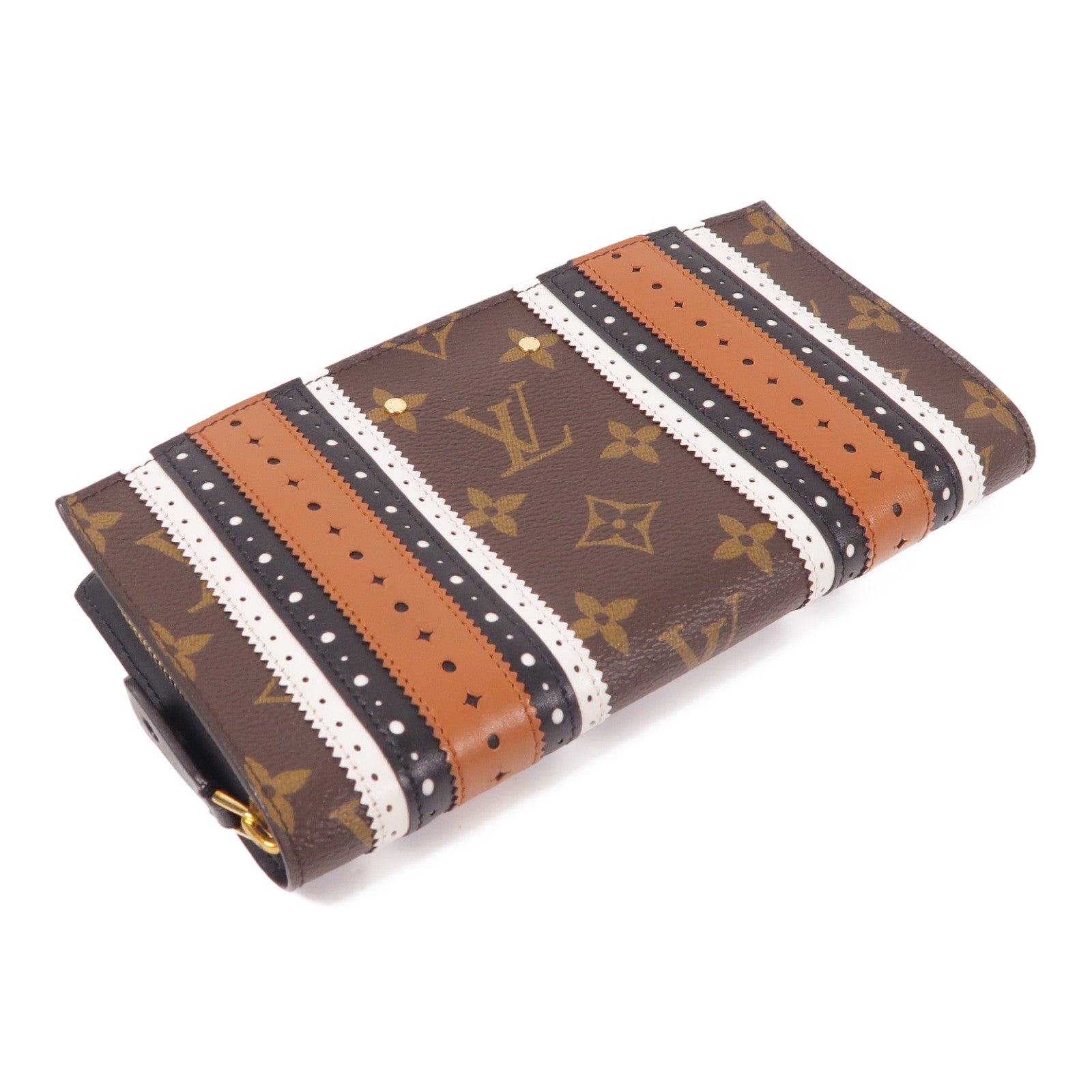 LOUIS VUITTON Monogram Steamer Zippy Wallet金扣長錢包