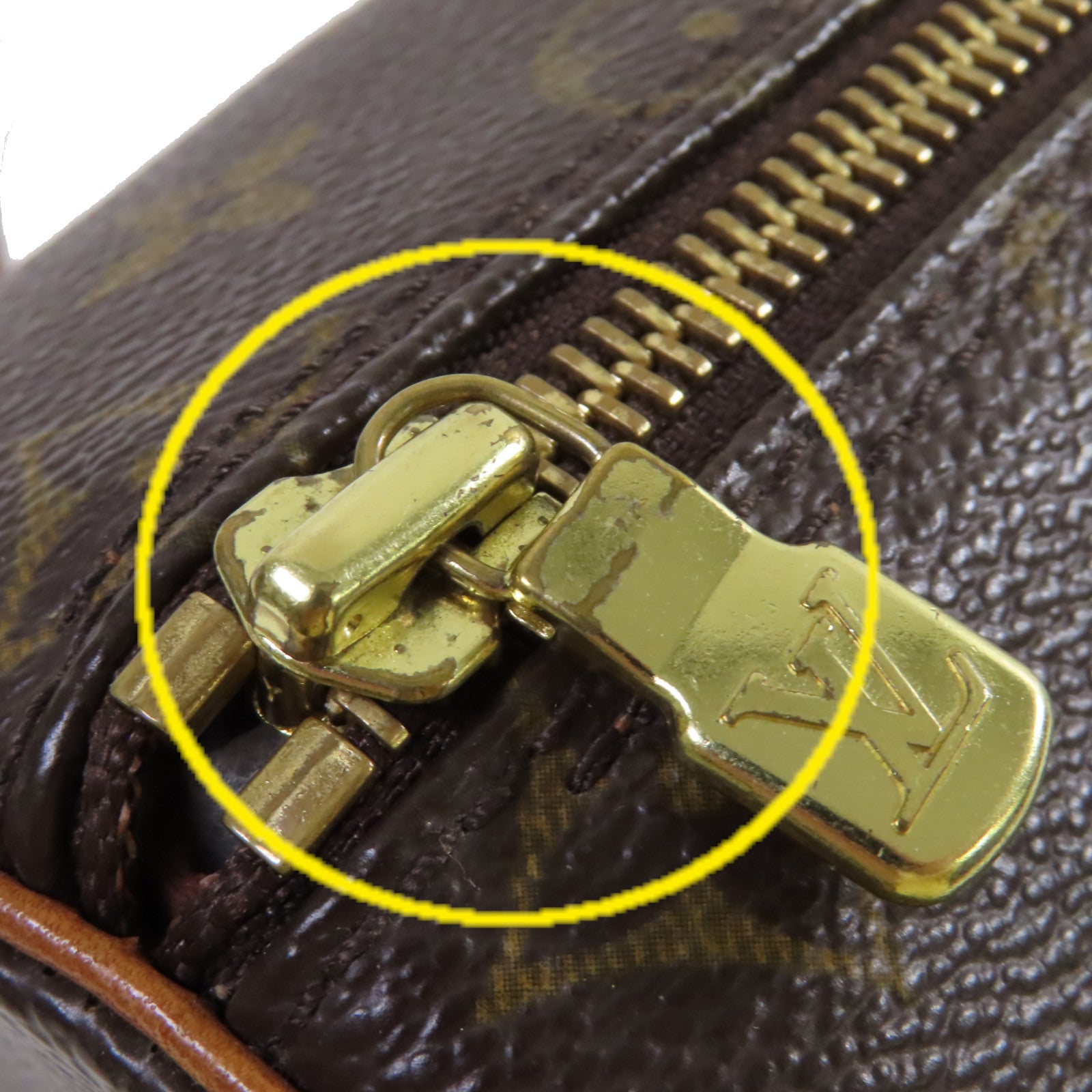 LOUIS VUITTON 【激減優惠】Monogram Papillon PM Handbag金扣手挽袋啡色