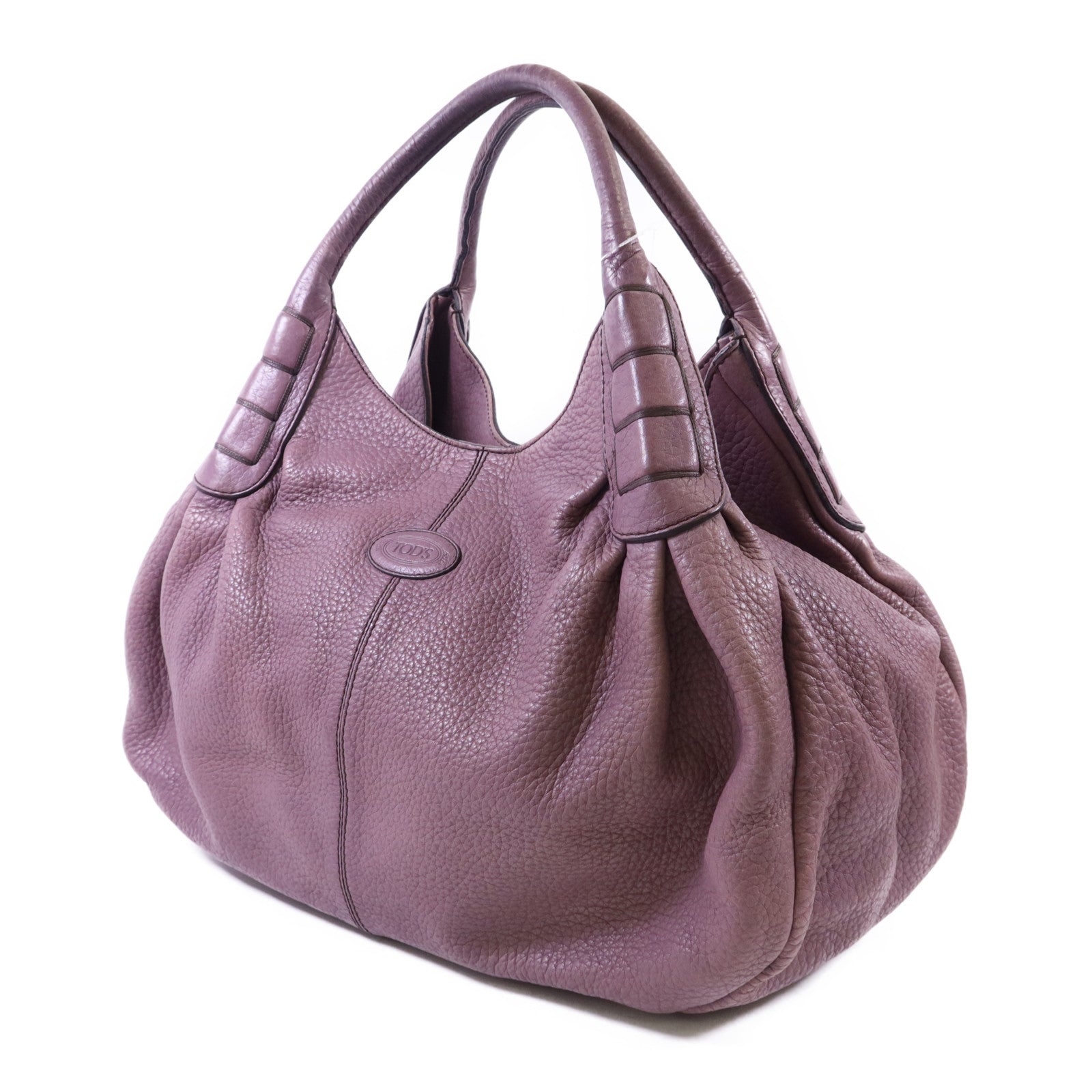 TOD'S 牛皮皮革Ivy Sacca Media Hobo銀扣肩背袋